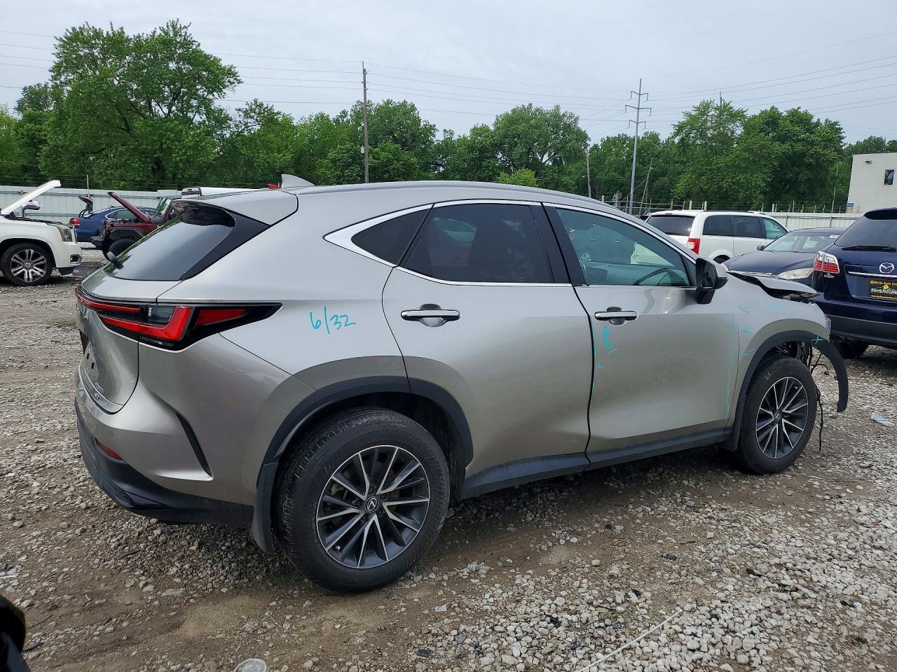 2025 Lexus Nx 350h Premium Серый vin: 2T2GKCEZ8SC035116