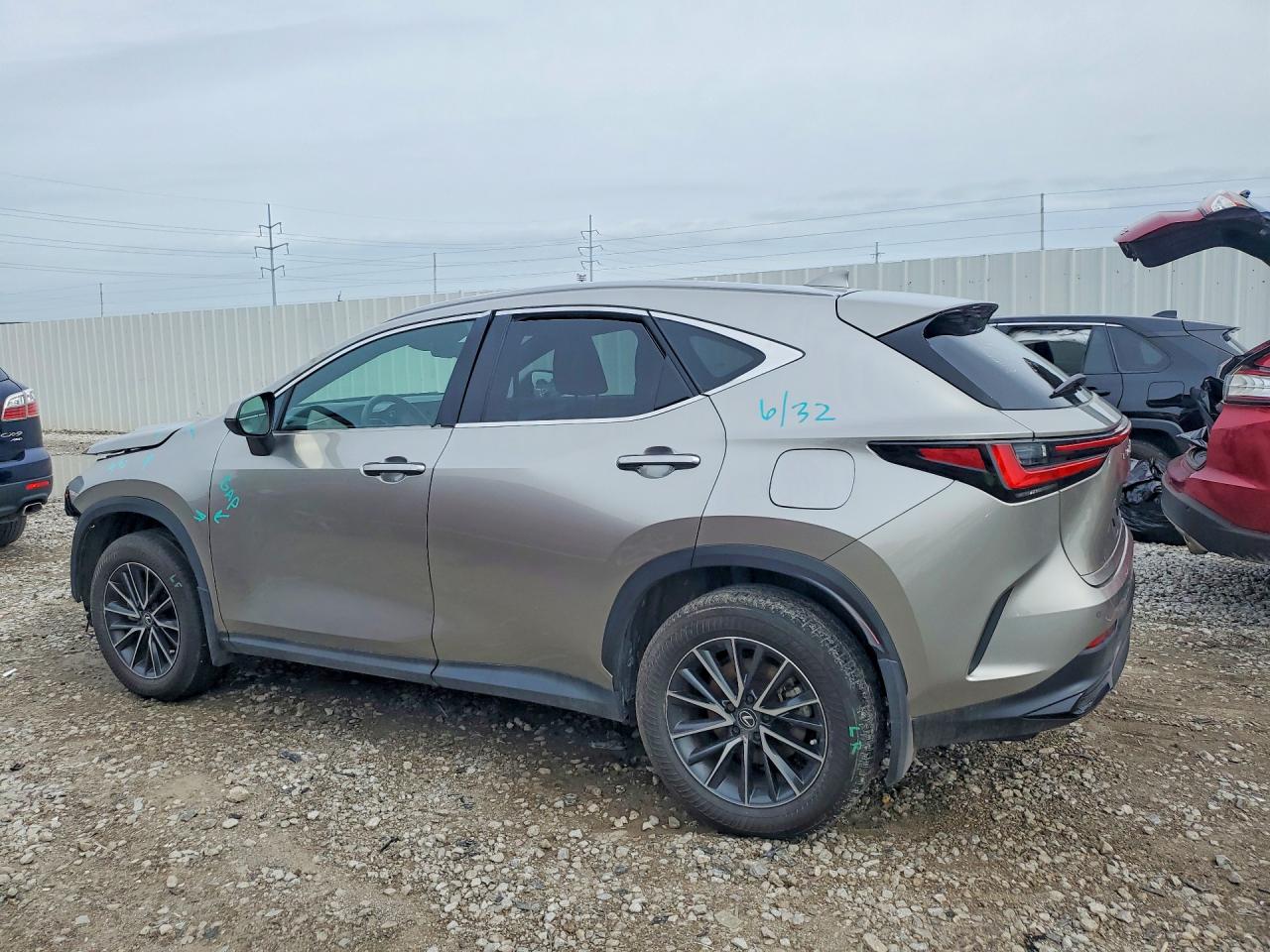 2025 Lexus Nx 350h Premium Серый vin: 2T2GKCEZ8SC035116