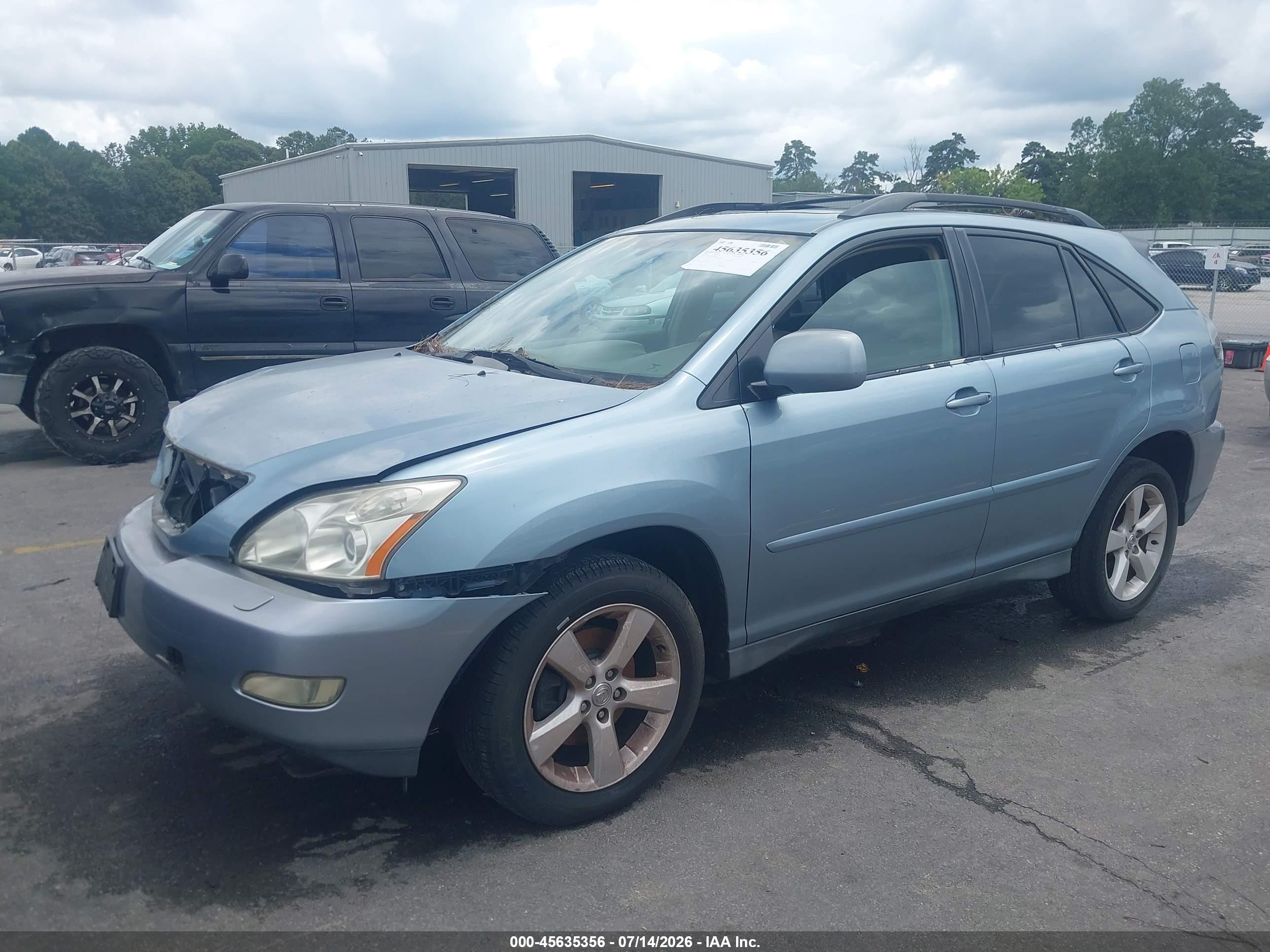 2004 Lexus Rx 330   Blue vin: 2T2HA31U04C021487