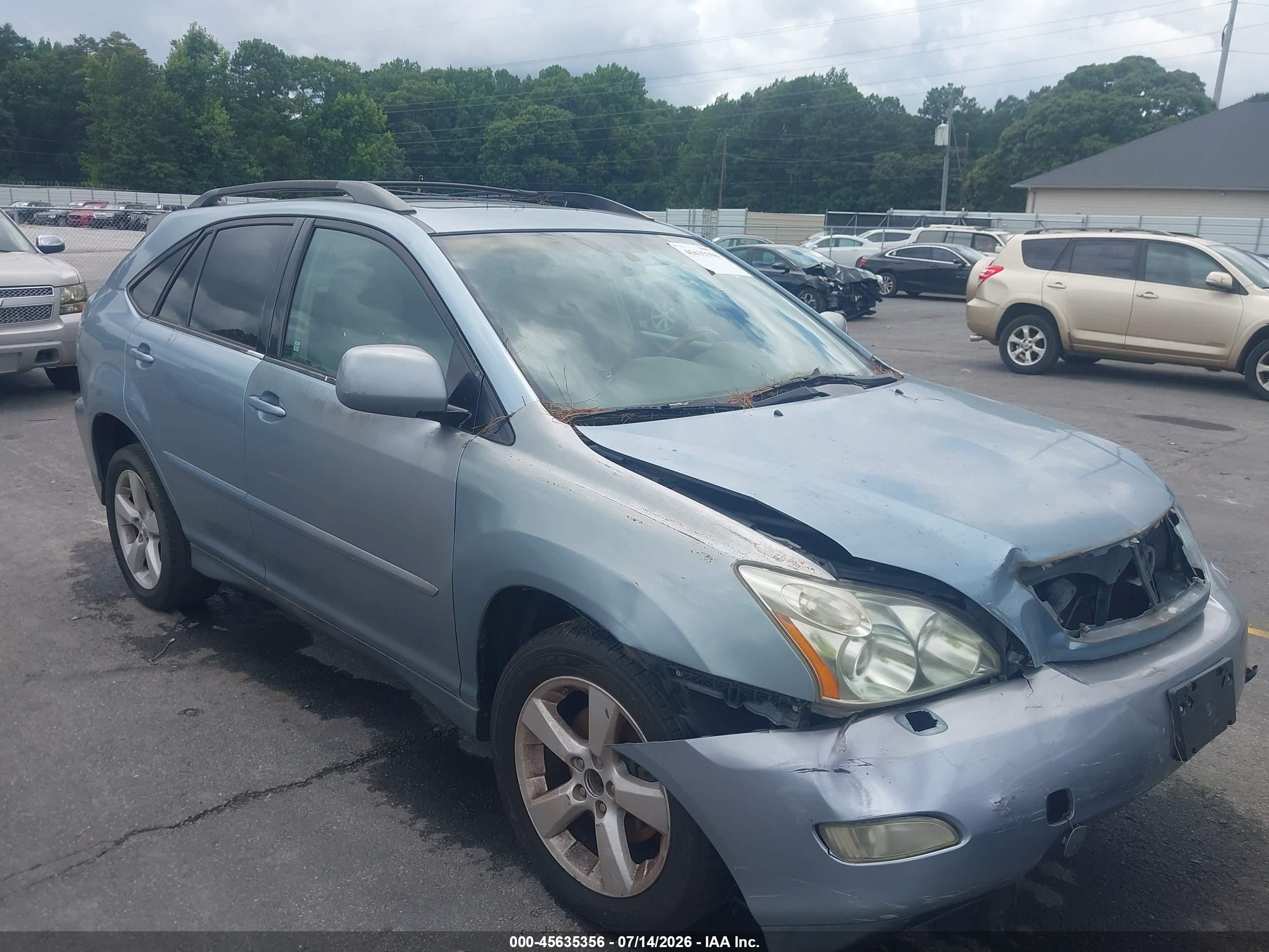 2004 Lexus Rx 330   Blue vin: 2T2HA31U04C021487