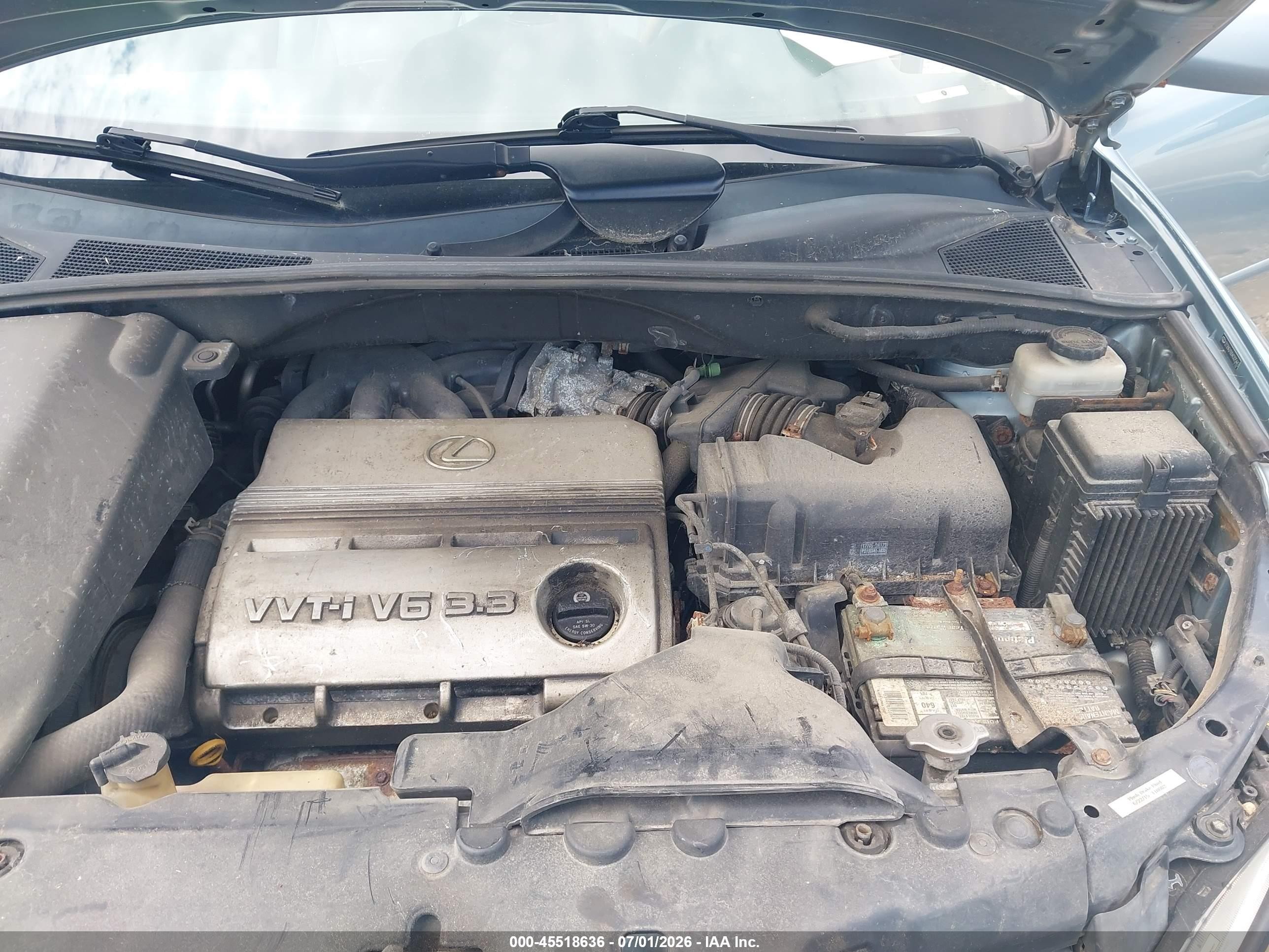 2004 Lexus Rx 330 Light Blue vin: 2T2HA31U04C025443