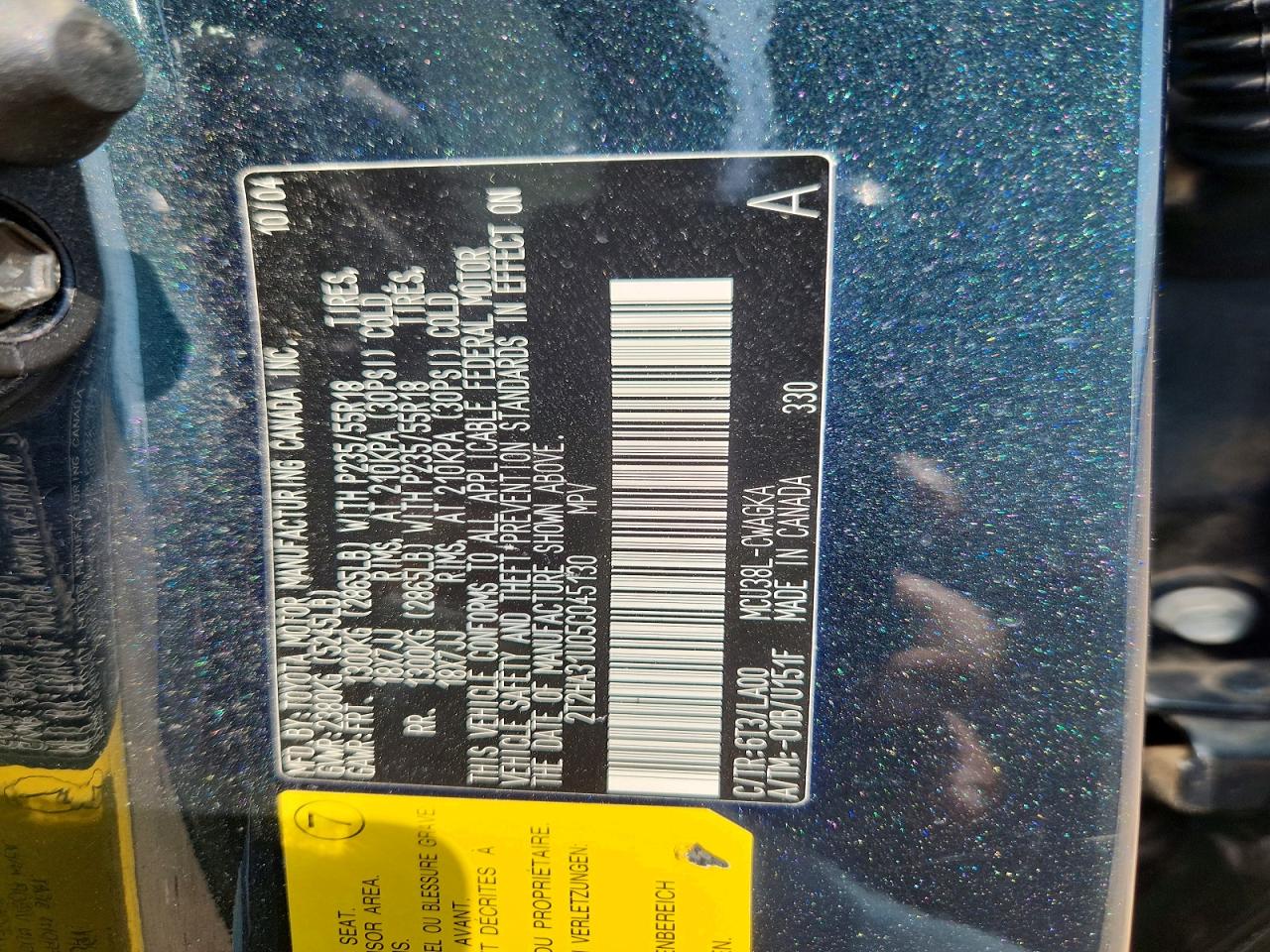 2005 Lexus Rx 330 Gray vin: 2T2HA31U05C045130