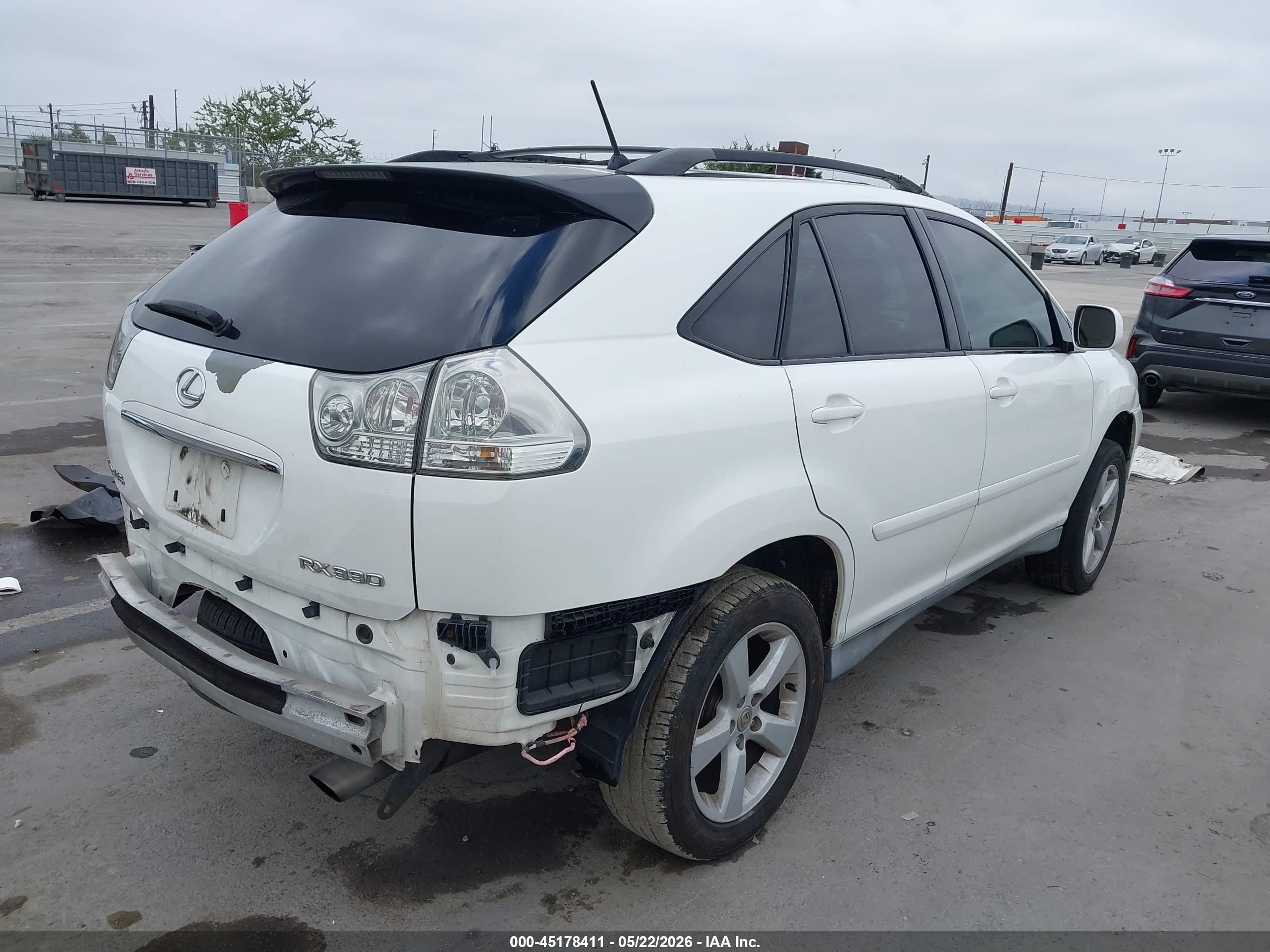 2005 Lexus Rx 330   White vin: 2T2HA31U05C071100