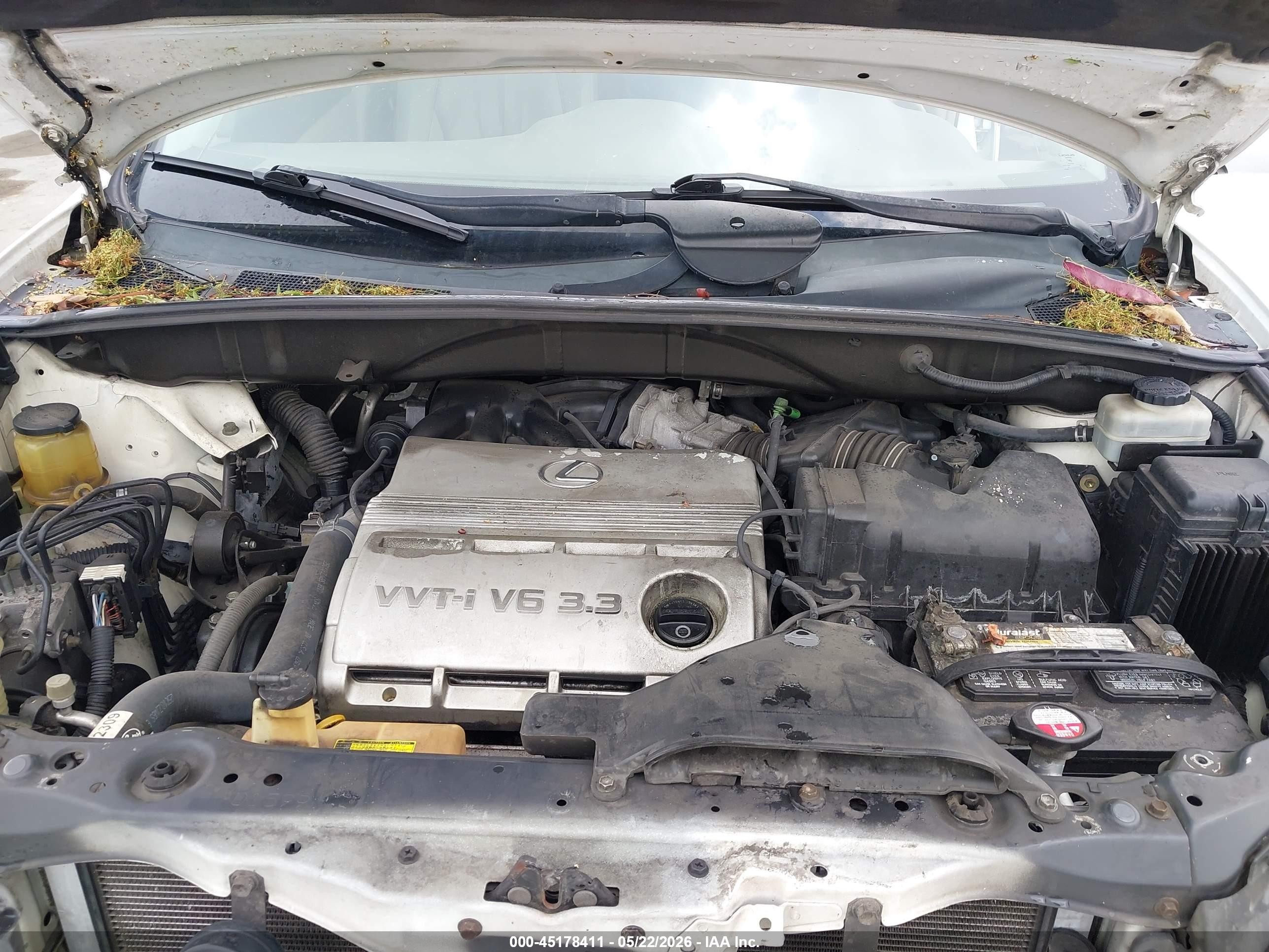 2005 Lexus Rx 330   White vin: 2T2HA31U05C071100