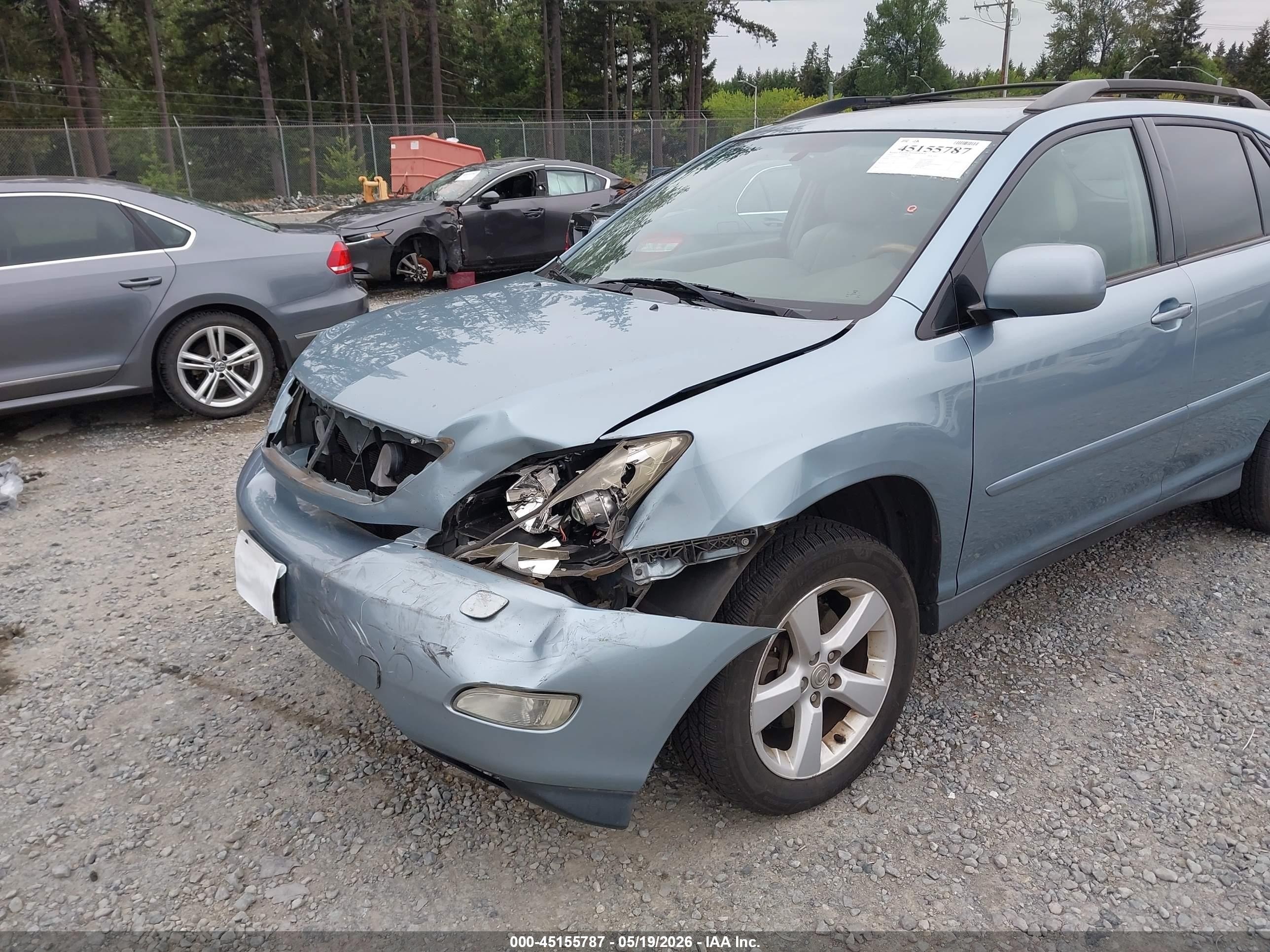2005 Lexus Rx 330   Light Blue vin: 2T2HA31U05C077575