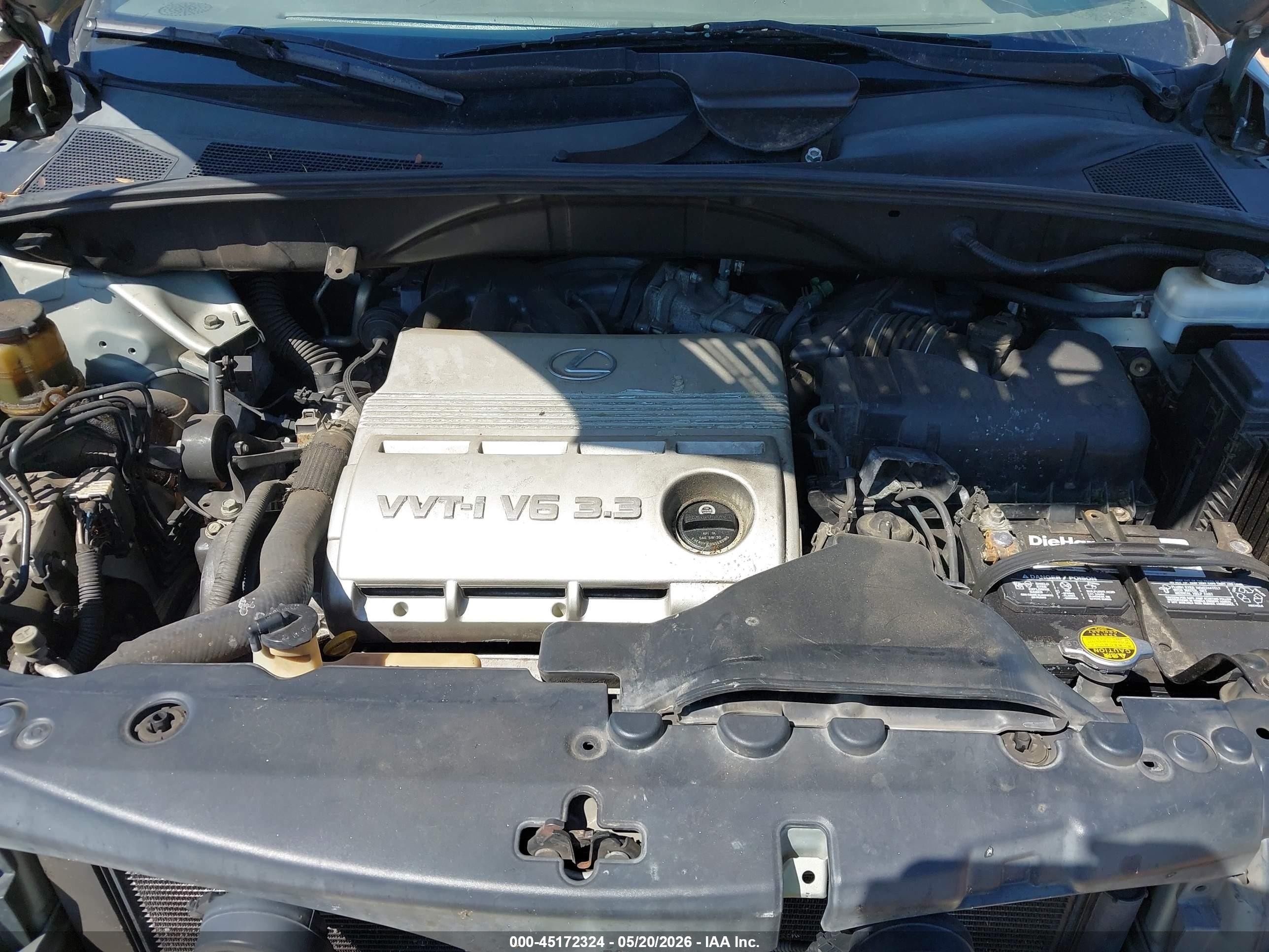 2005 Lexus Rx 330   Silver vin: 2T2HA31U15C071347