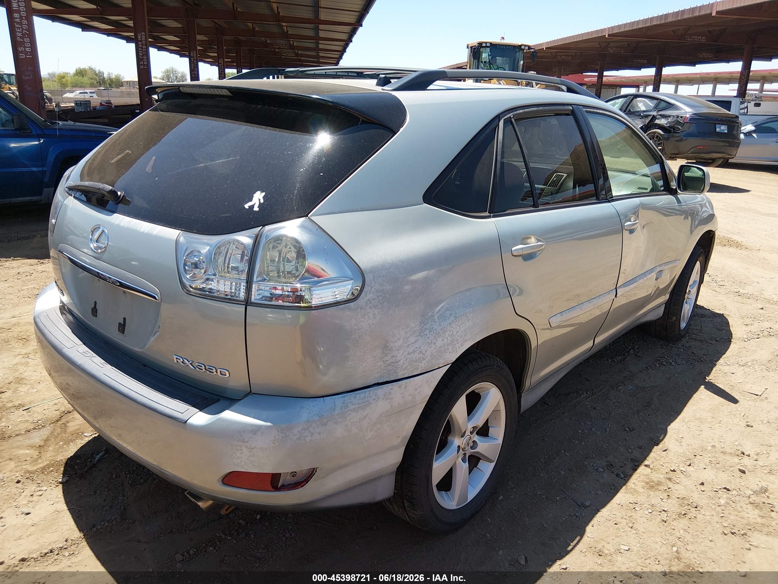 2005 Lexus Rx 330   Silver vin: 2T2HA31U15C078458