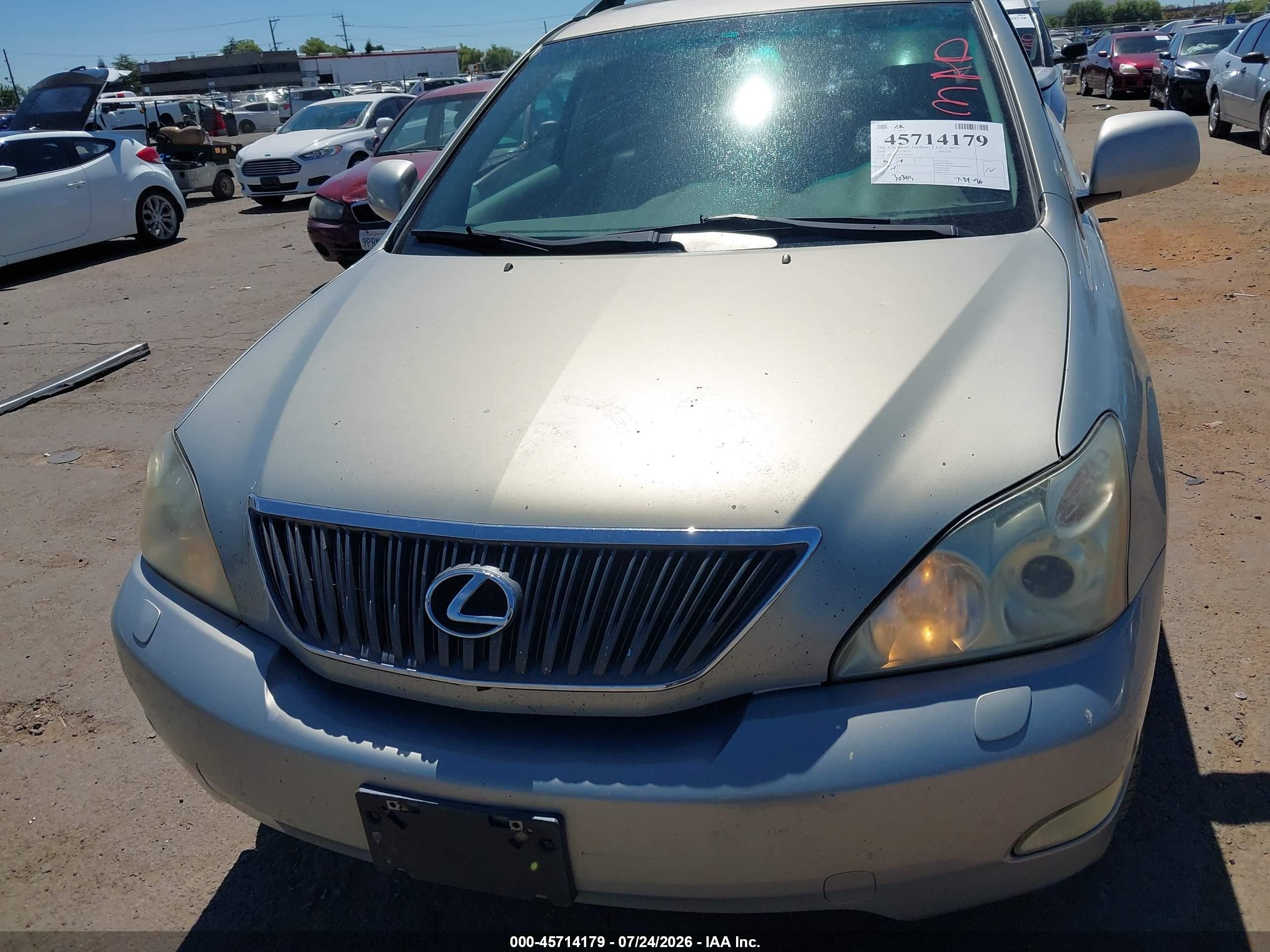 2005 Lexus Rx 330   Blue vin: 2T2HA31U15C081277