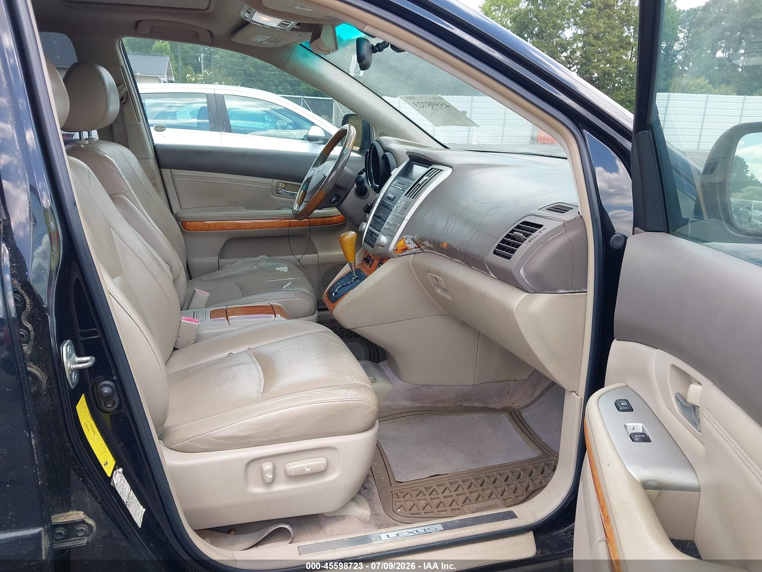 2005 Lexus Rx 330   Black vin: 2T2HA31U25C066657