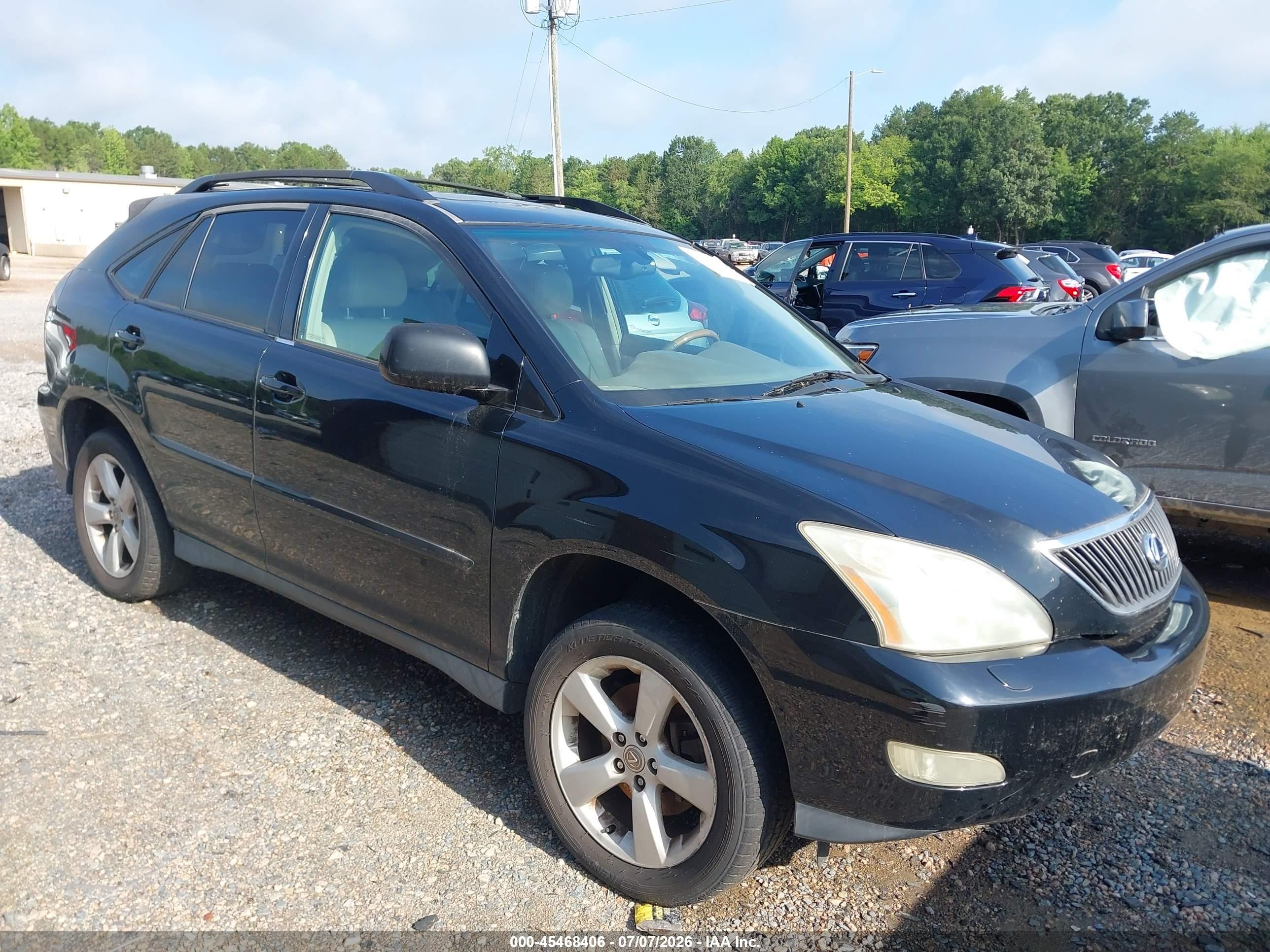 2005 Lexus Rx 330   Black vin: 2T2HA31U25C067467