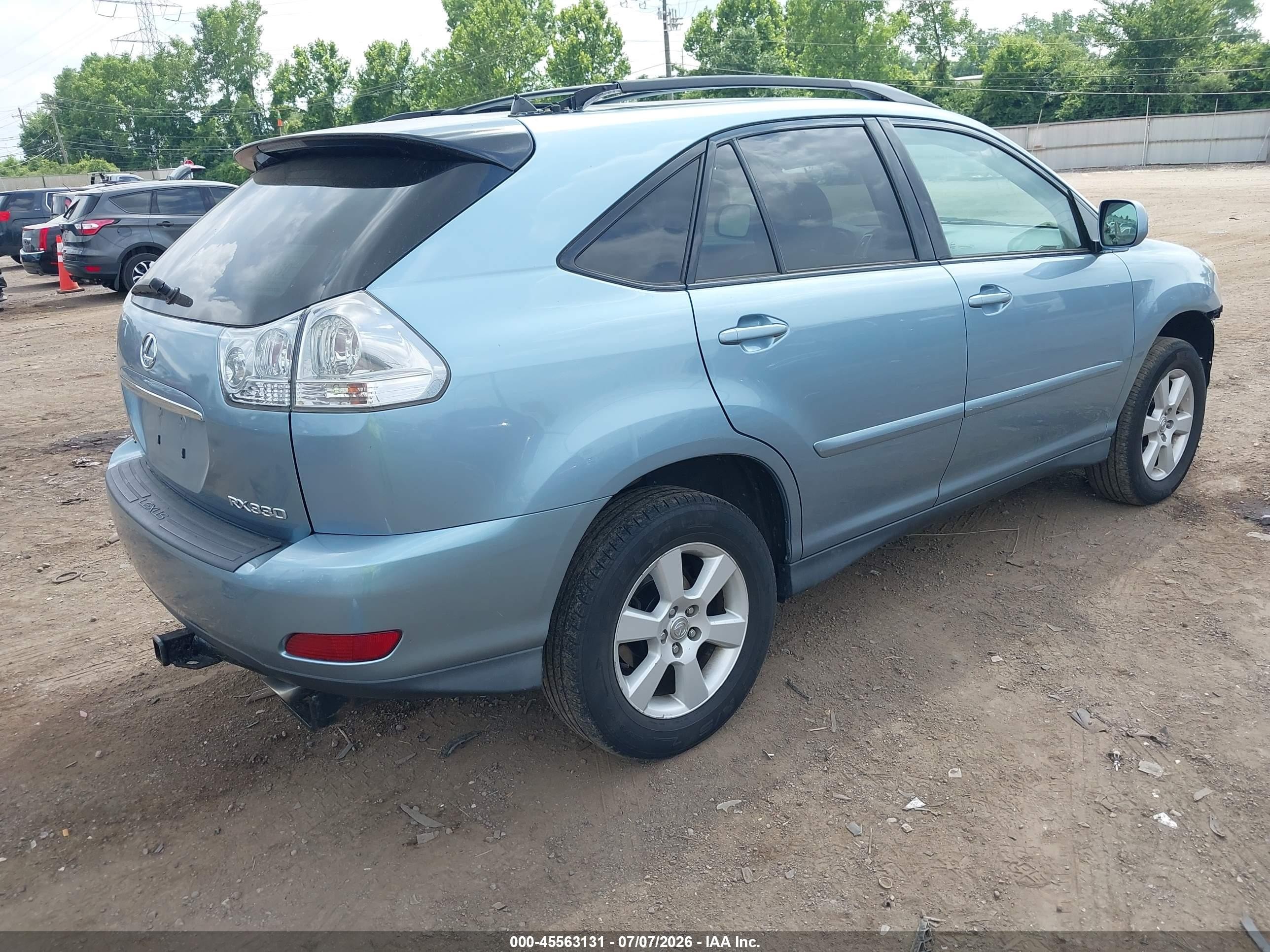 2005 Lexus Rx 330   Blue vin: 2T2HA31U25C078730