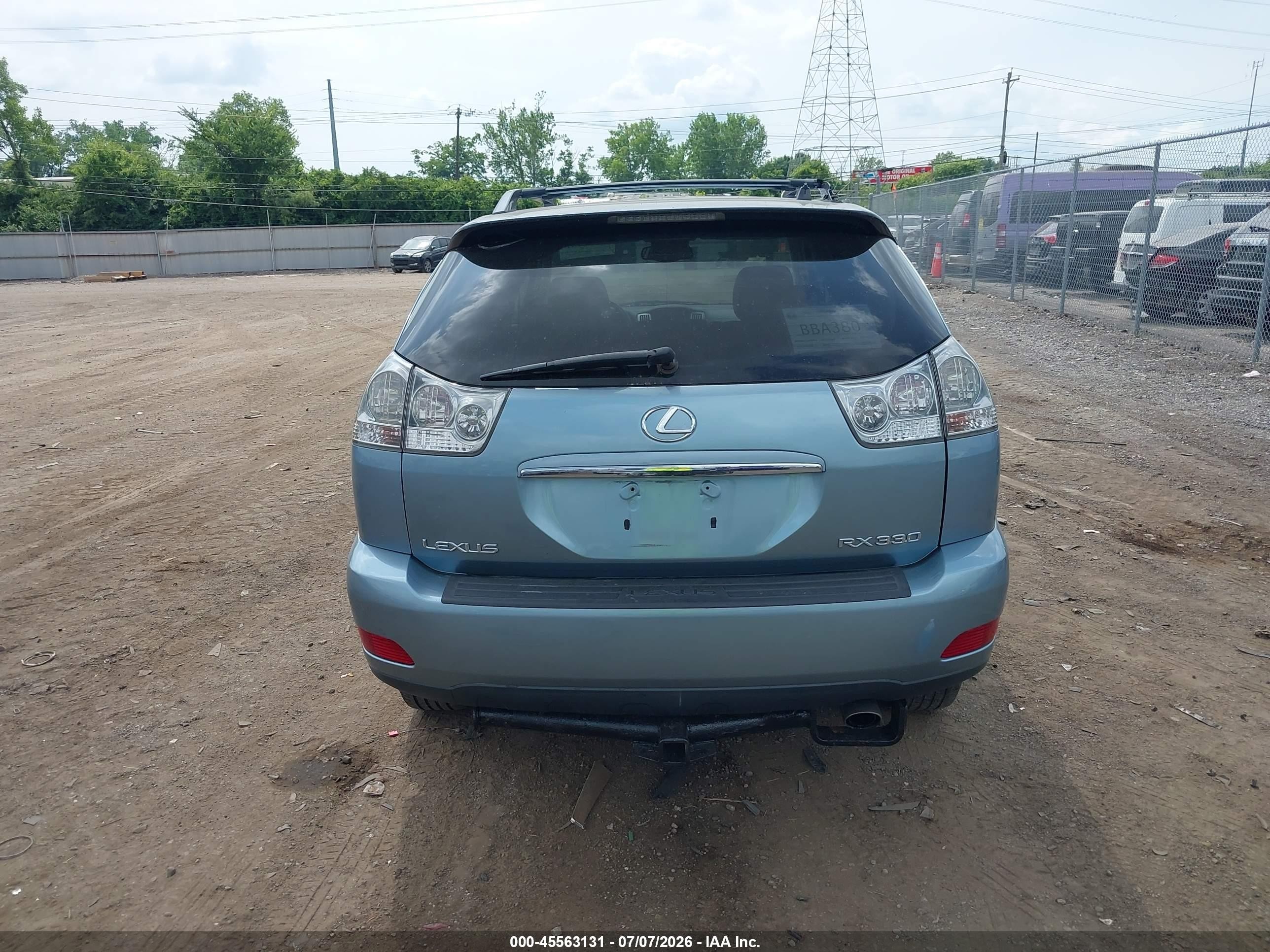 2005 Lexus Rx 330   Blue vin: 2T2HA31U25C078730