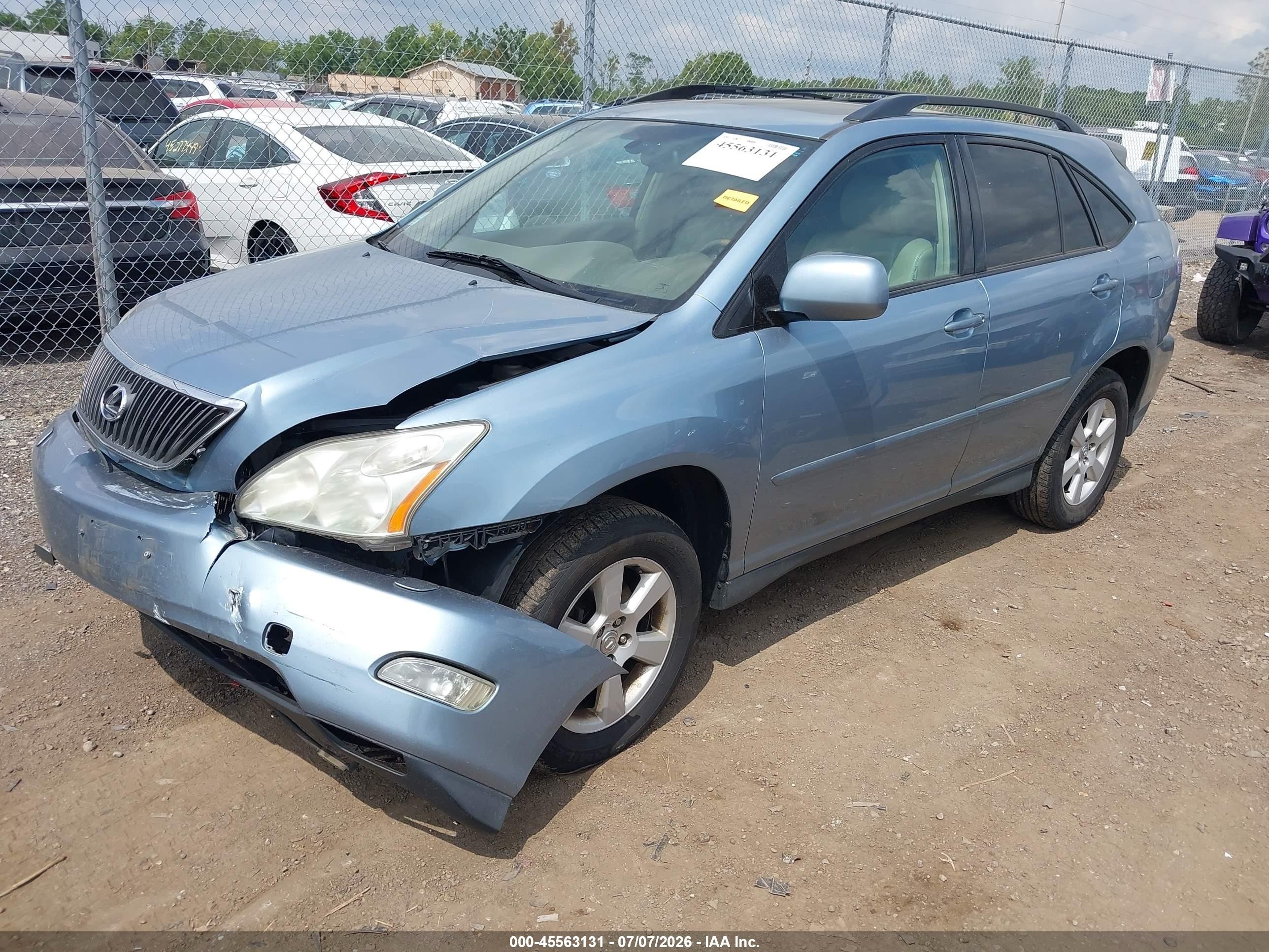 2005 Lexus Rx 330   Blue vin: 2T2HA31U25C078730