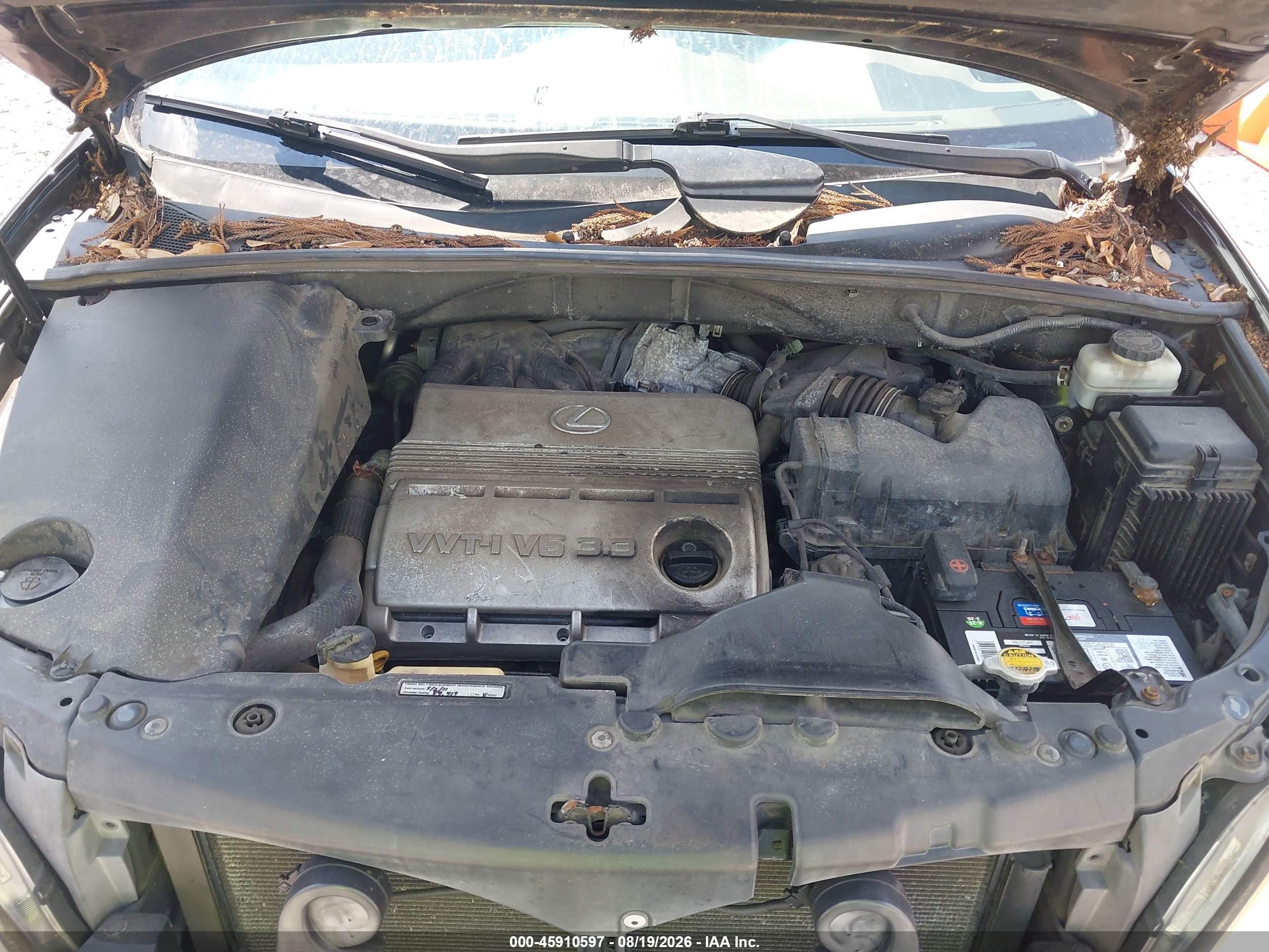 2004 Lexus Rx 330   Черный vin: 2T2HA31U34C021810