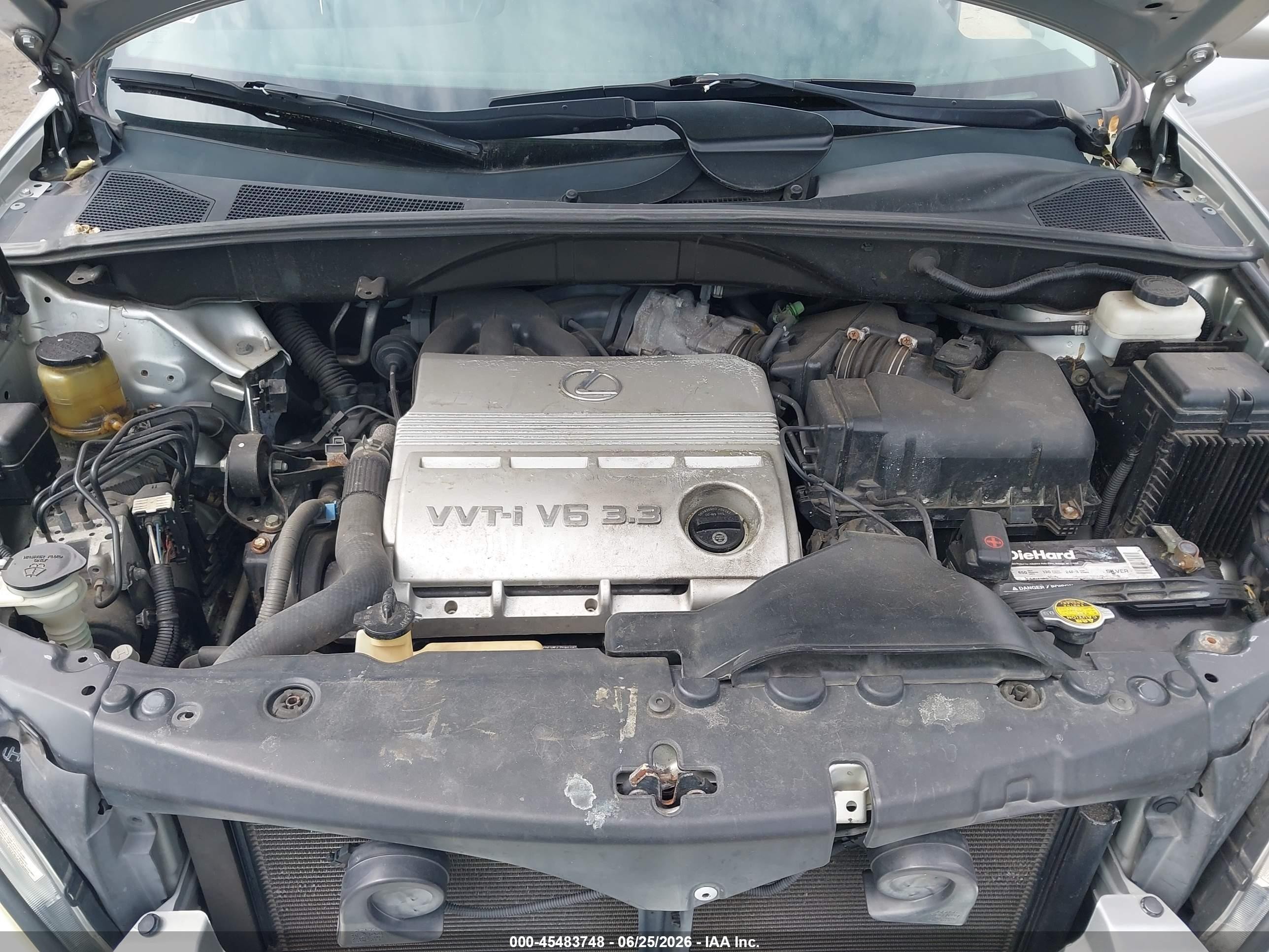 2004 Lexus Rx 330 Silver vin: 2T2HA31U34C021919