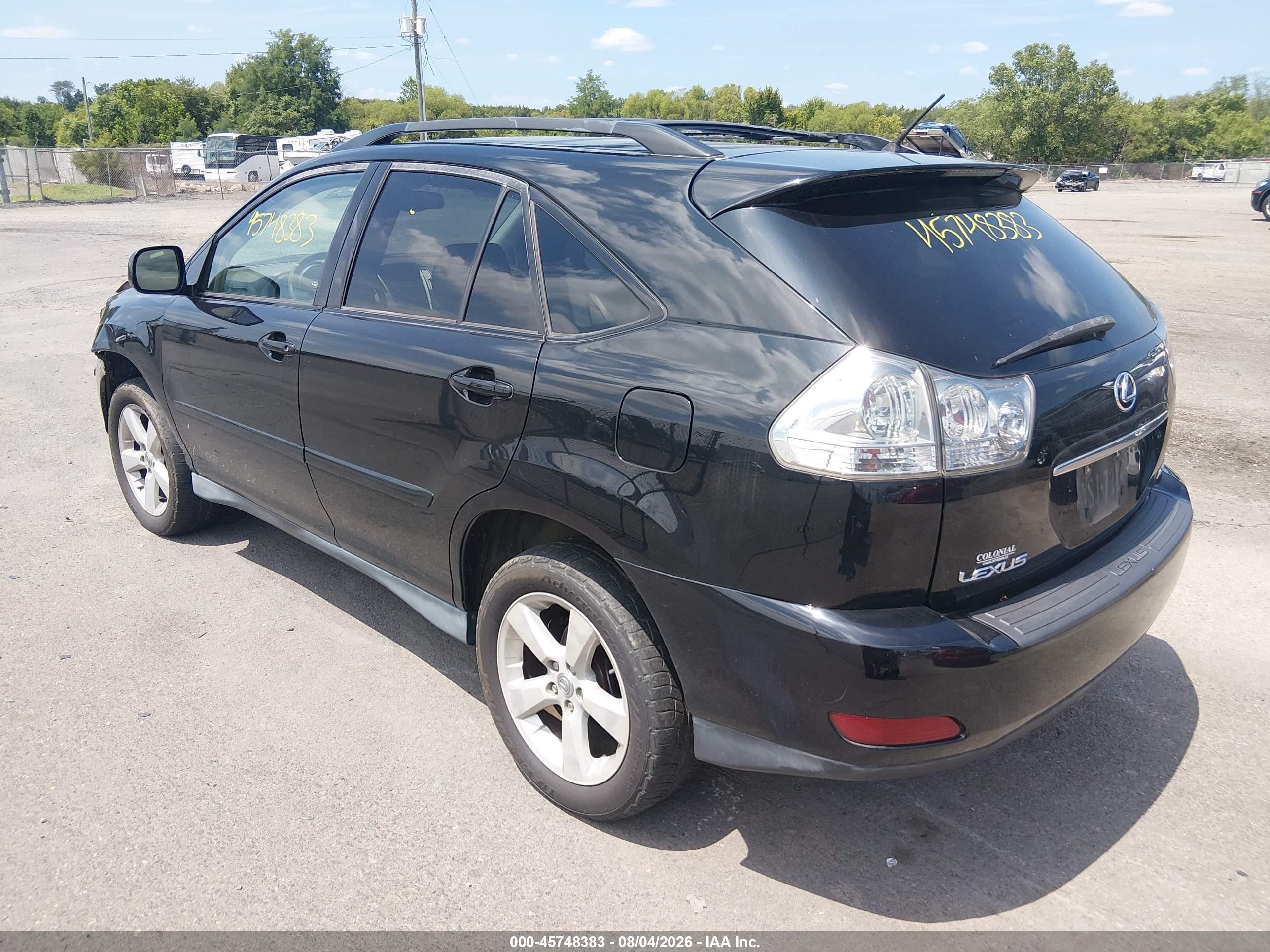 2004 Lexus Rx 330   Black vin: 2T2HA31U34C024223