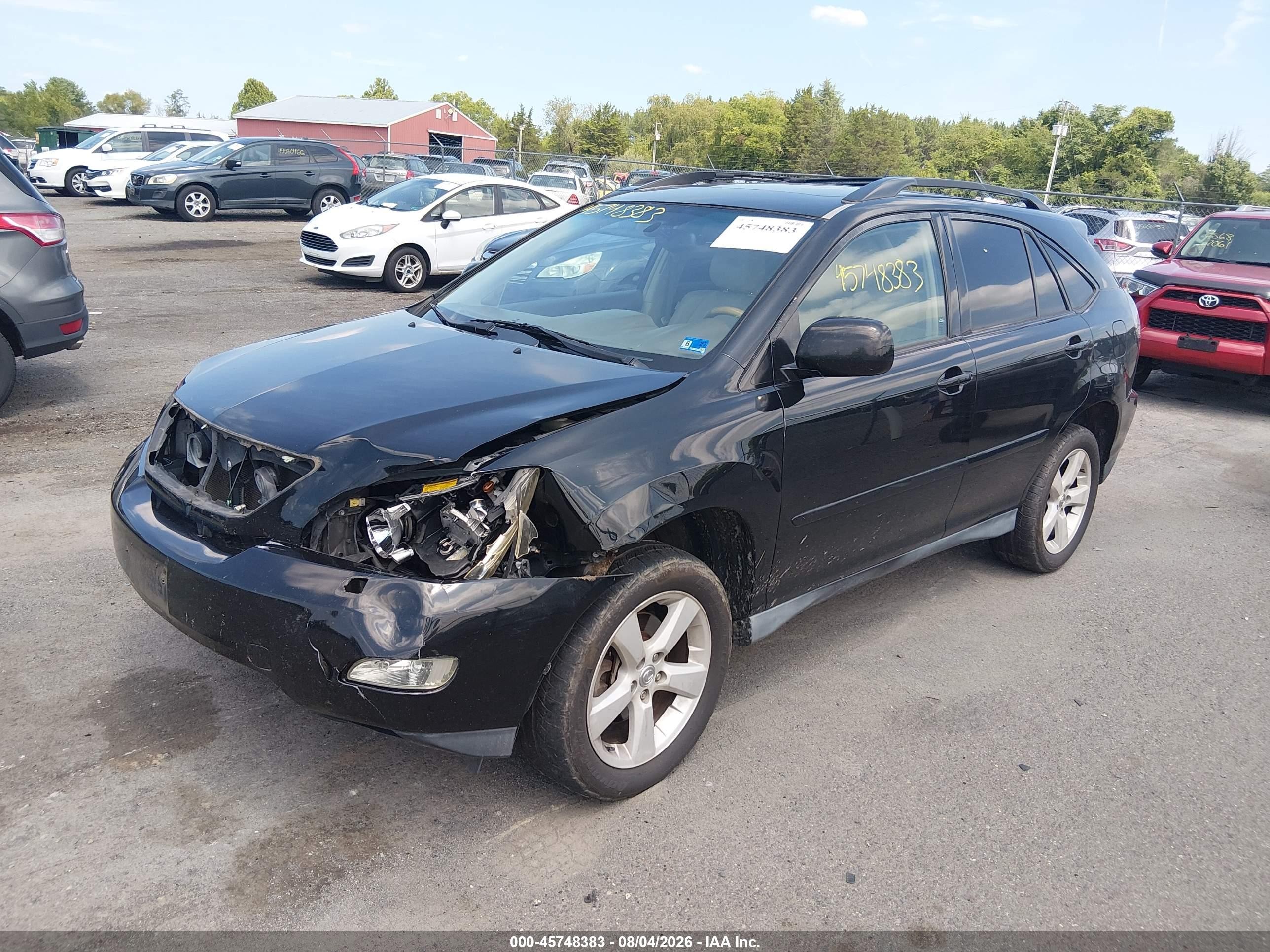 2004 Lexus Rx 330   Black vin: 2T2HA31U34C024223