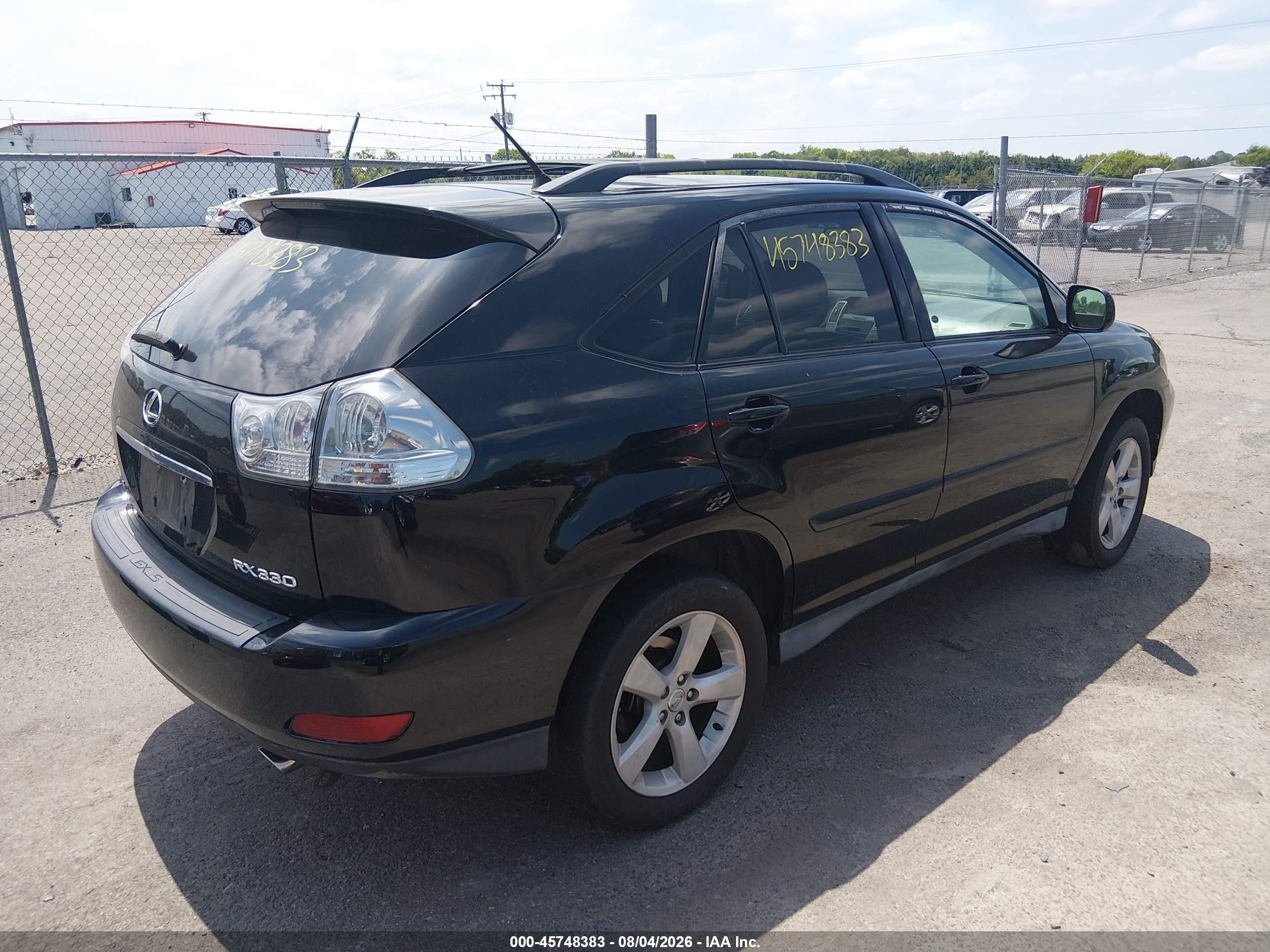 2004 Lexus Rx 330   Black vin: 2T2HA31U34C024223