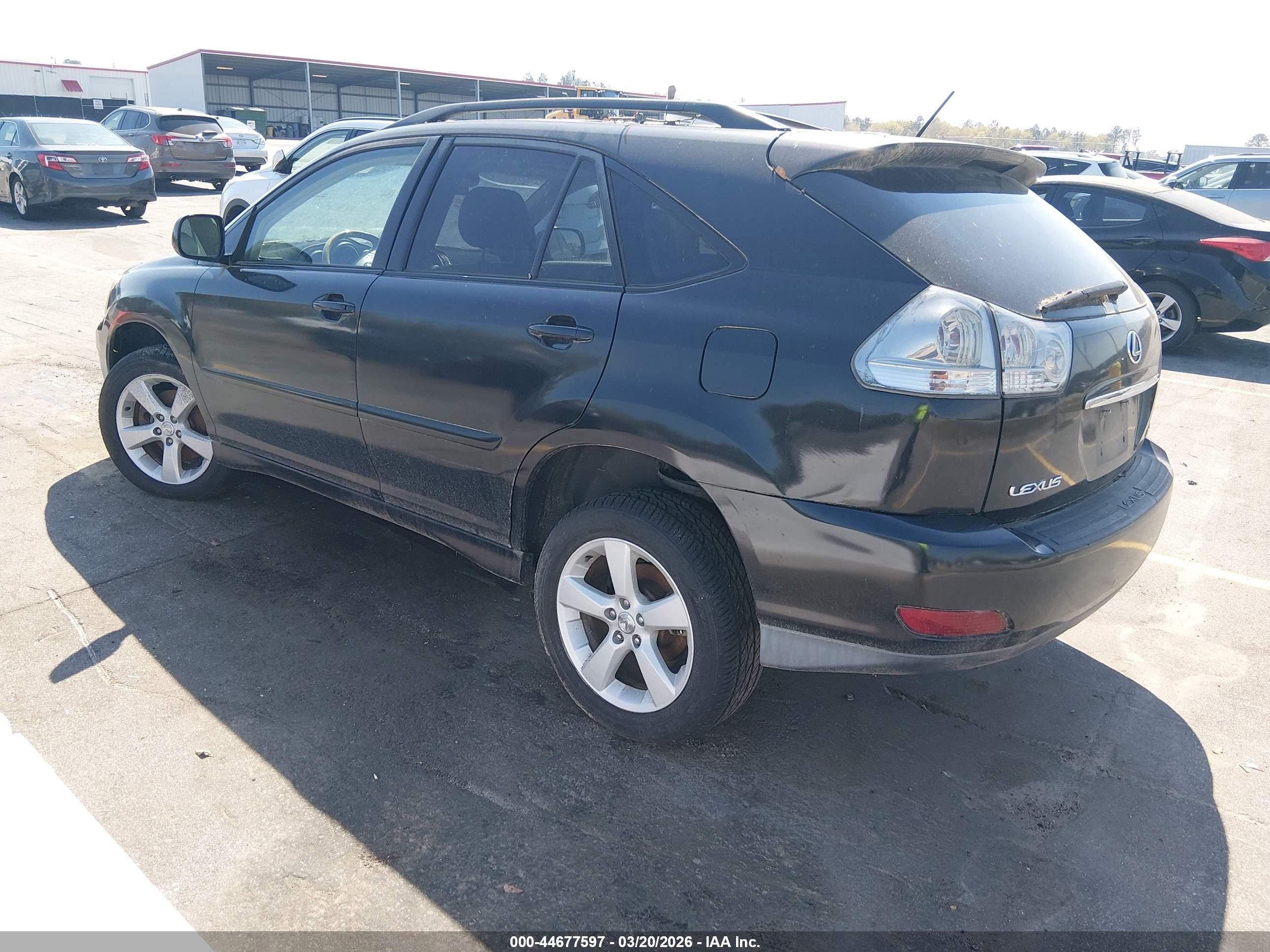 2005 Lexus Rx 330   Black vin: 2T2HA31U35C069406