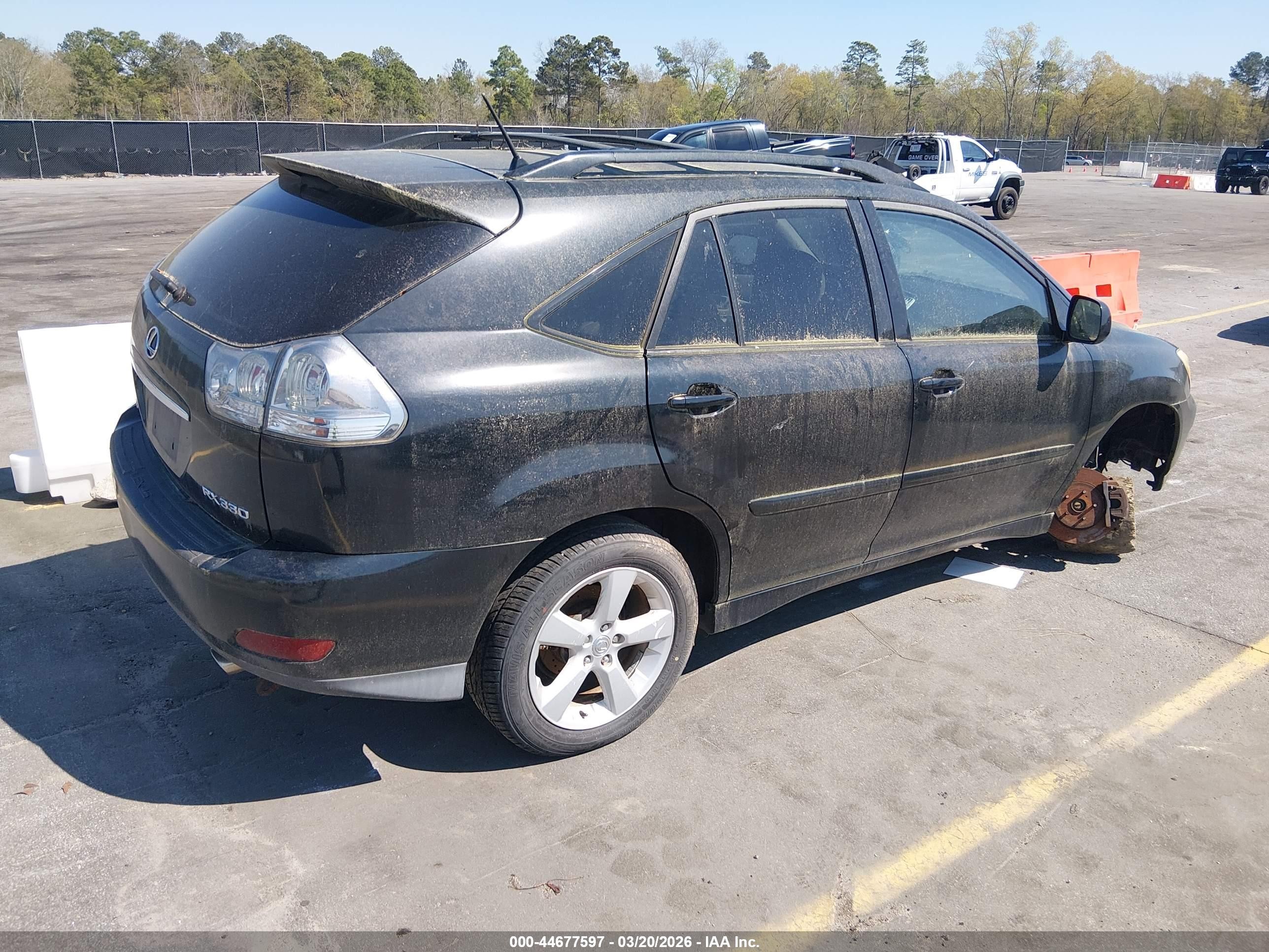 2005 Lexus Rx 330   Black vin: 2T2HA31U35C069406