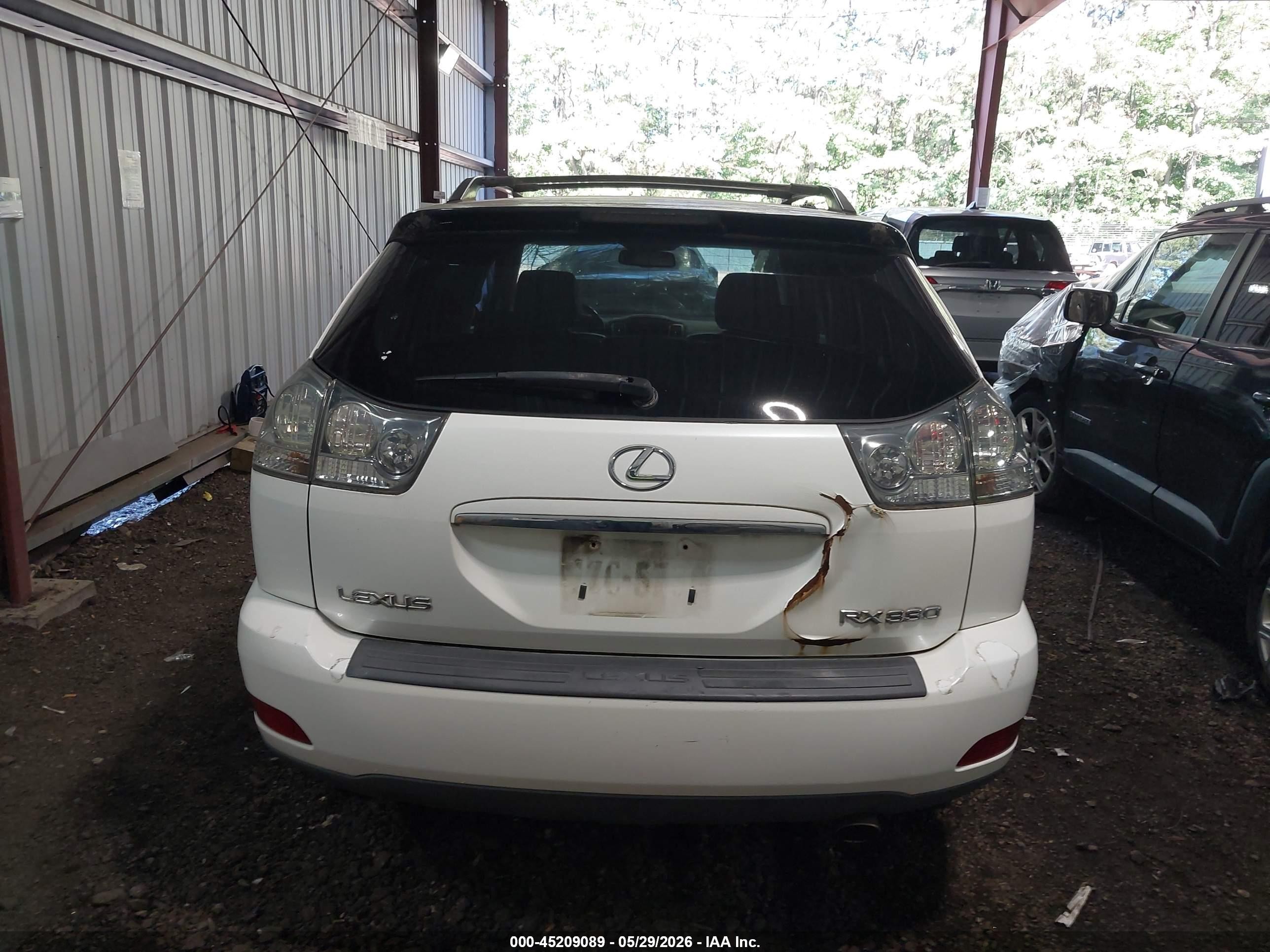 2004 Lexus Rx 330 White vin: 2T2HA31U44C005776