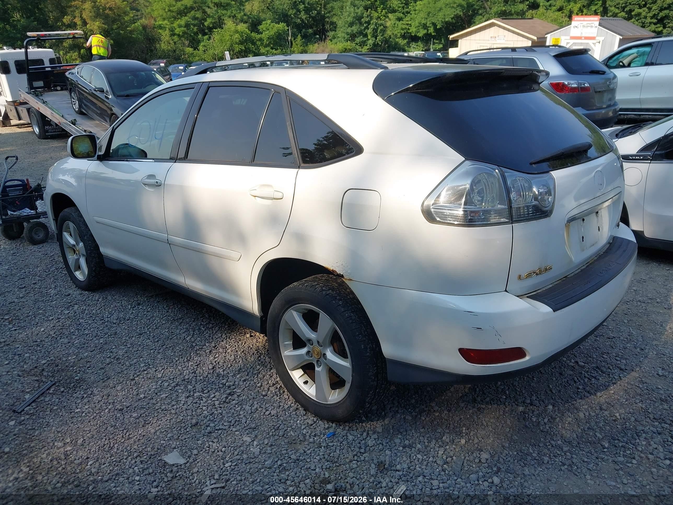 2004 Lexus Rx 330   White vin: 2T2HA31U44C010511