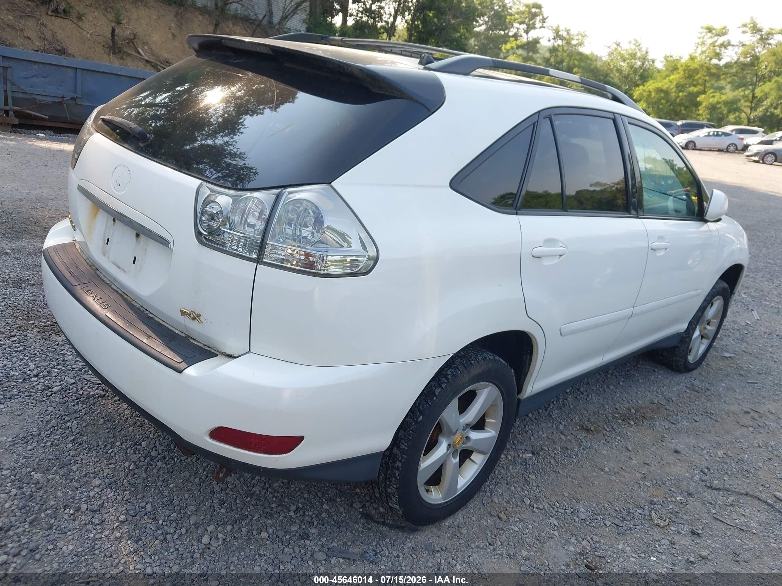 2004 Lexus Rx 330   White vin: 2T2HA31U44C010511