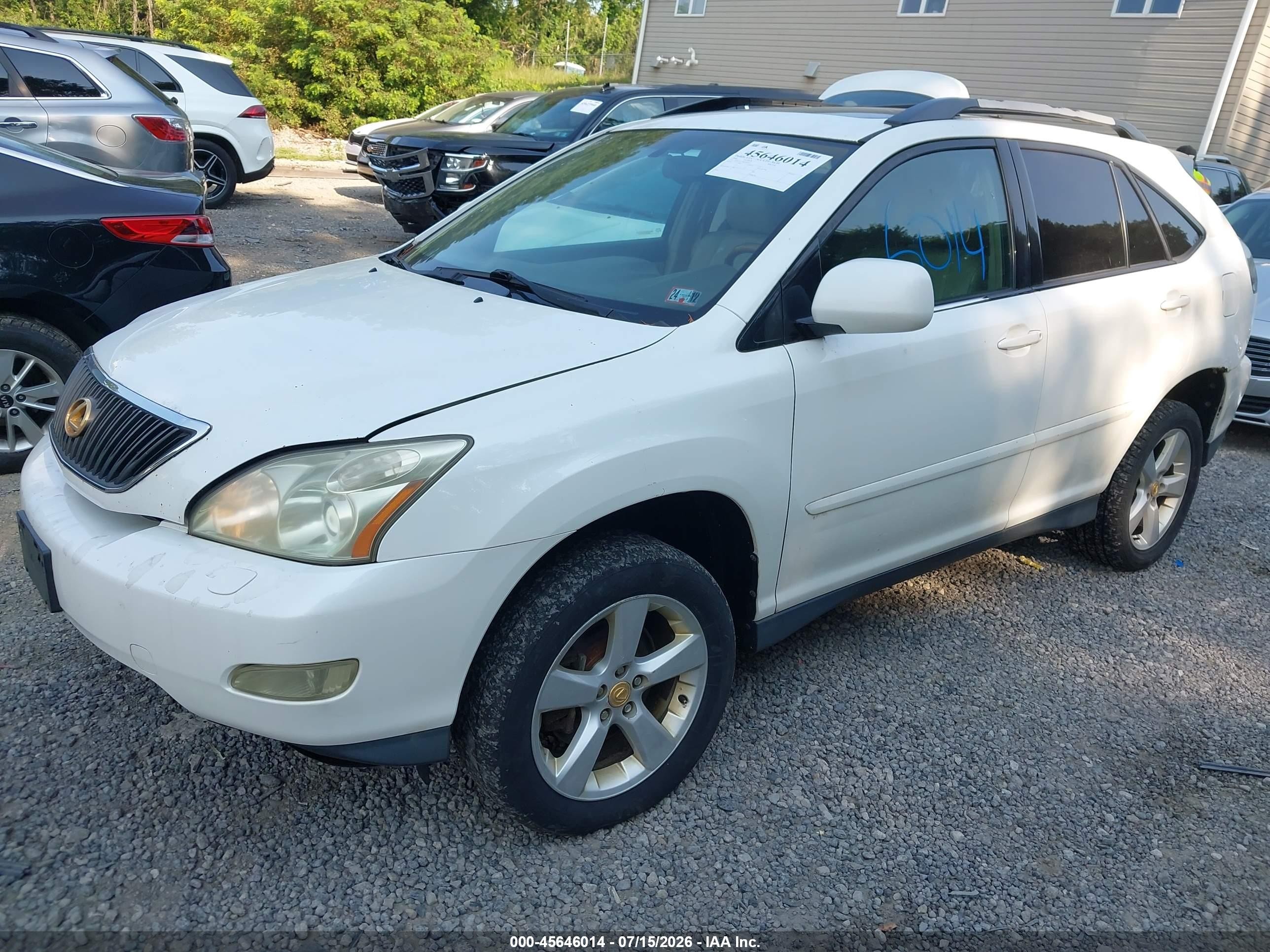 2004 Lexus Rx 330   White vin: 2T2HA31U44C010511