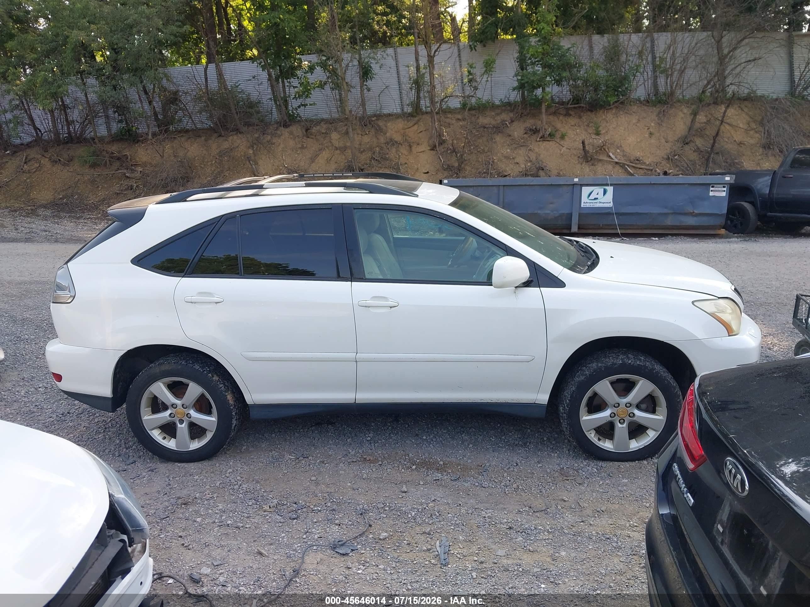 2004 Lexus Rx 330   White vin: 2T2HA31U44C010511