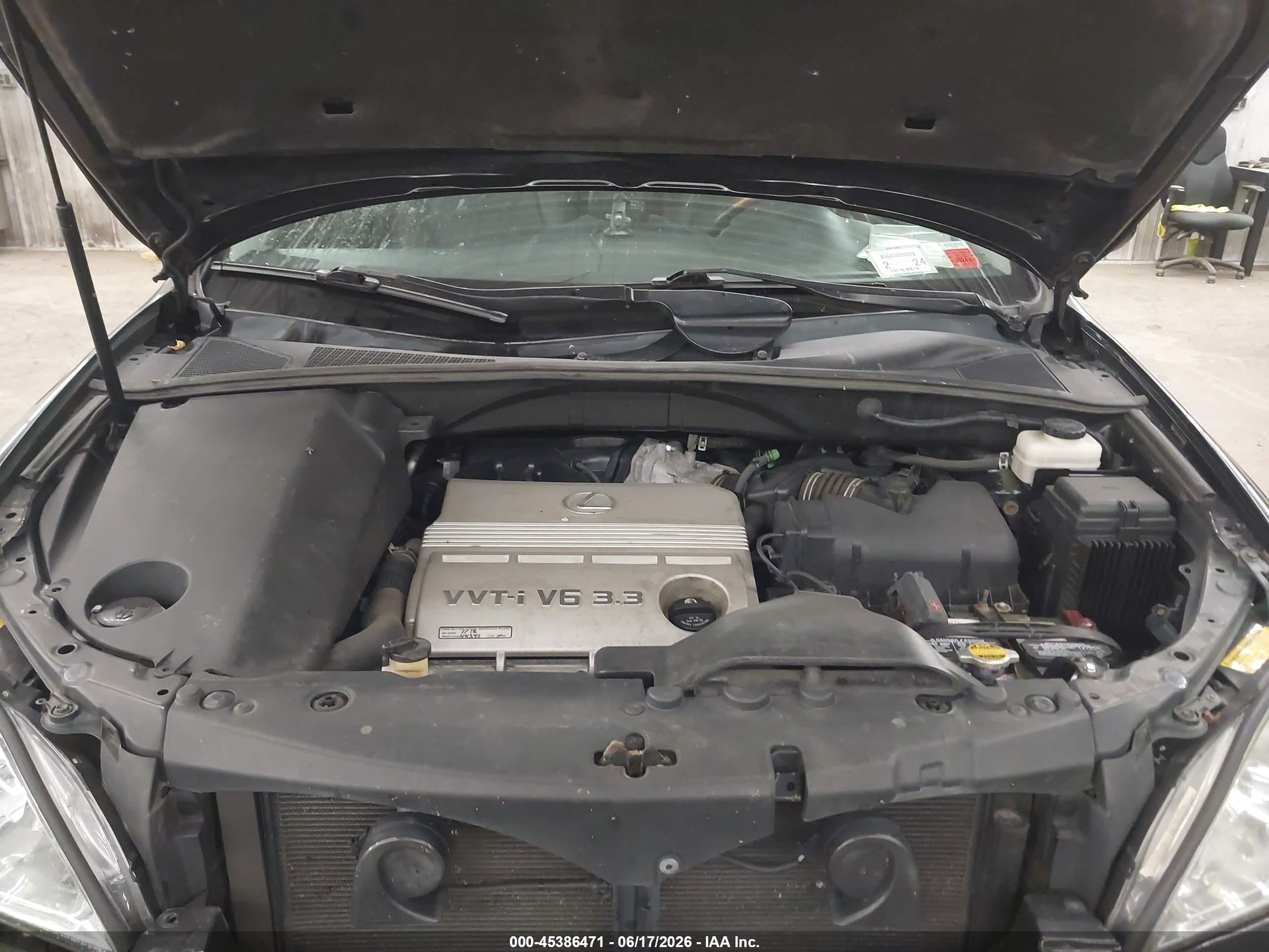 2004 Lexus Rx 330   Black vin: 2T2HA31U44C011982