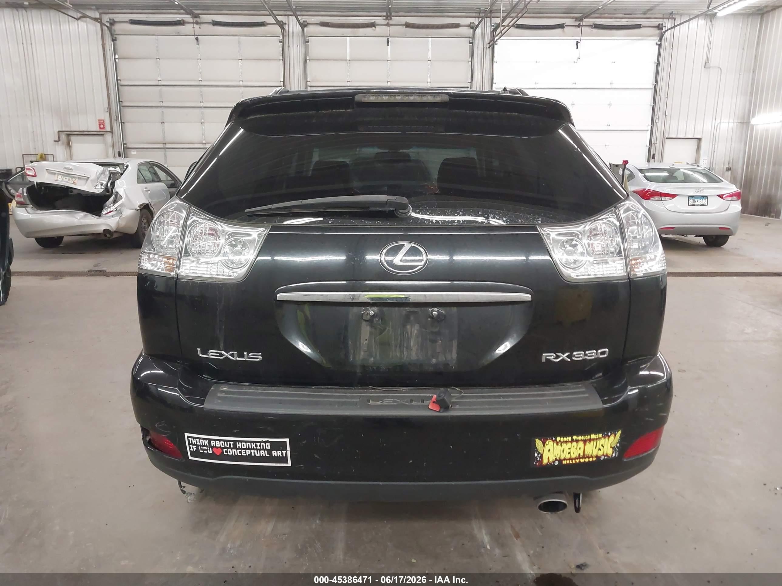2004 Lexus Rx 330   Black vin: 2T2HA31U44C011982