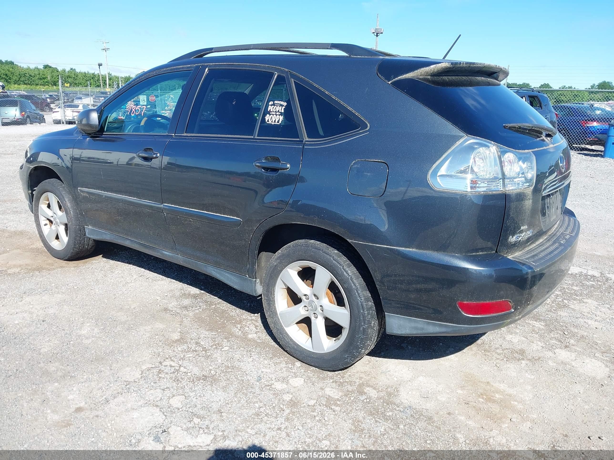 2004 Lexus Rx 330   Black vin: 2T2HA31U44C037711