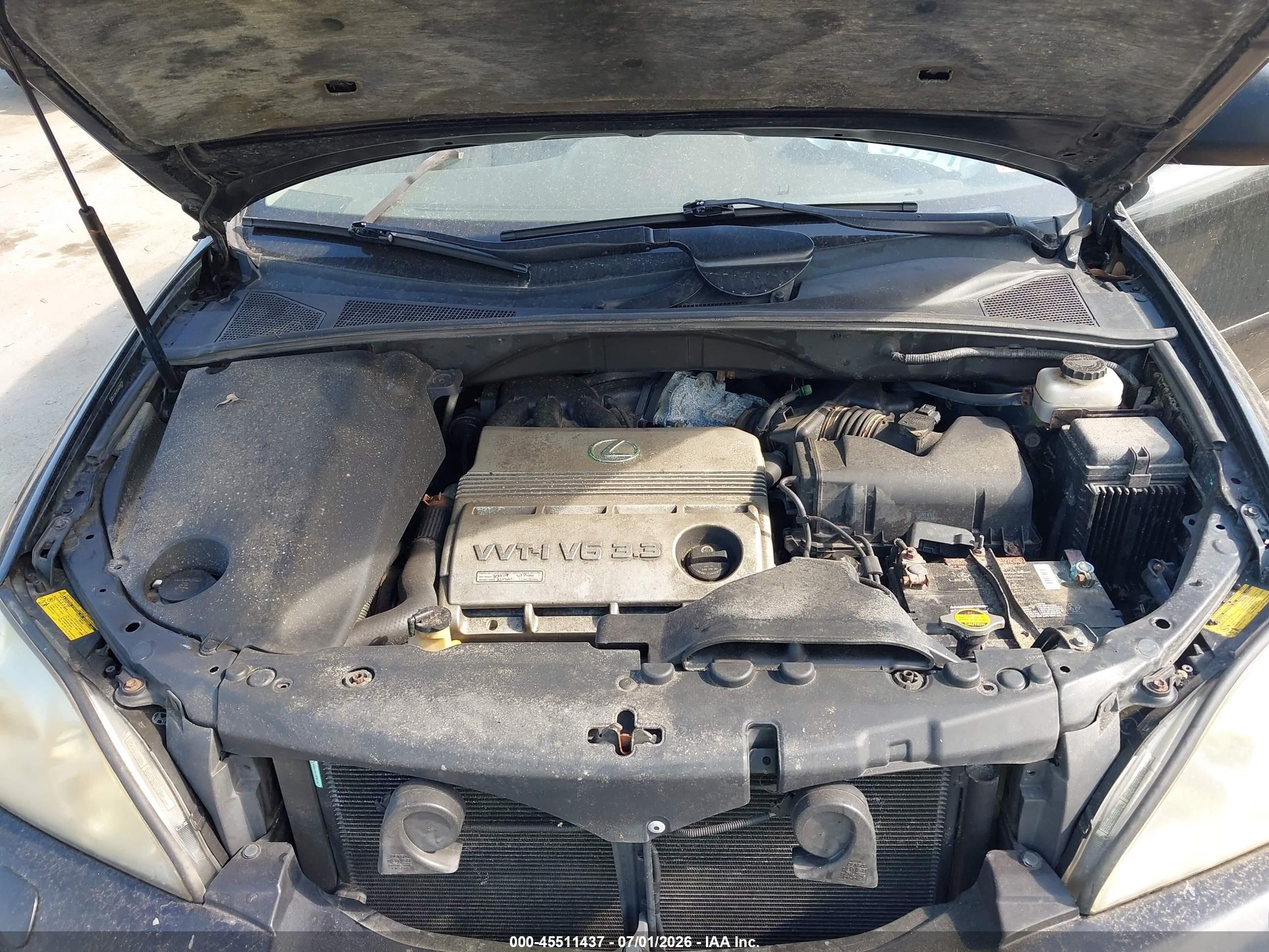 2004 Lexus Rx 330   Черный vin: 2T2HA31U54C018729