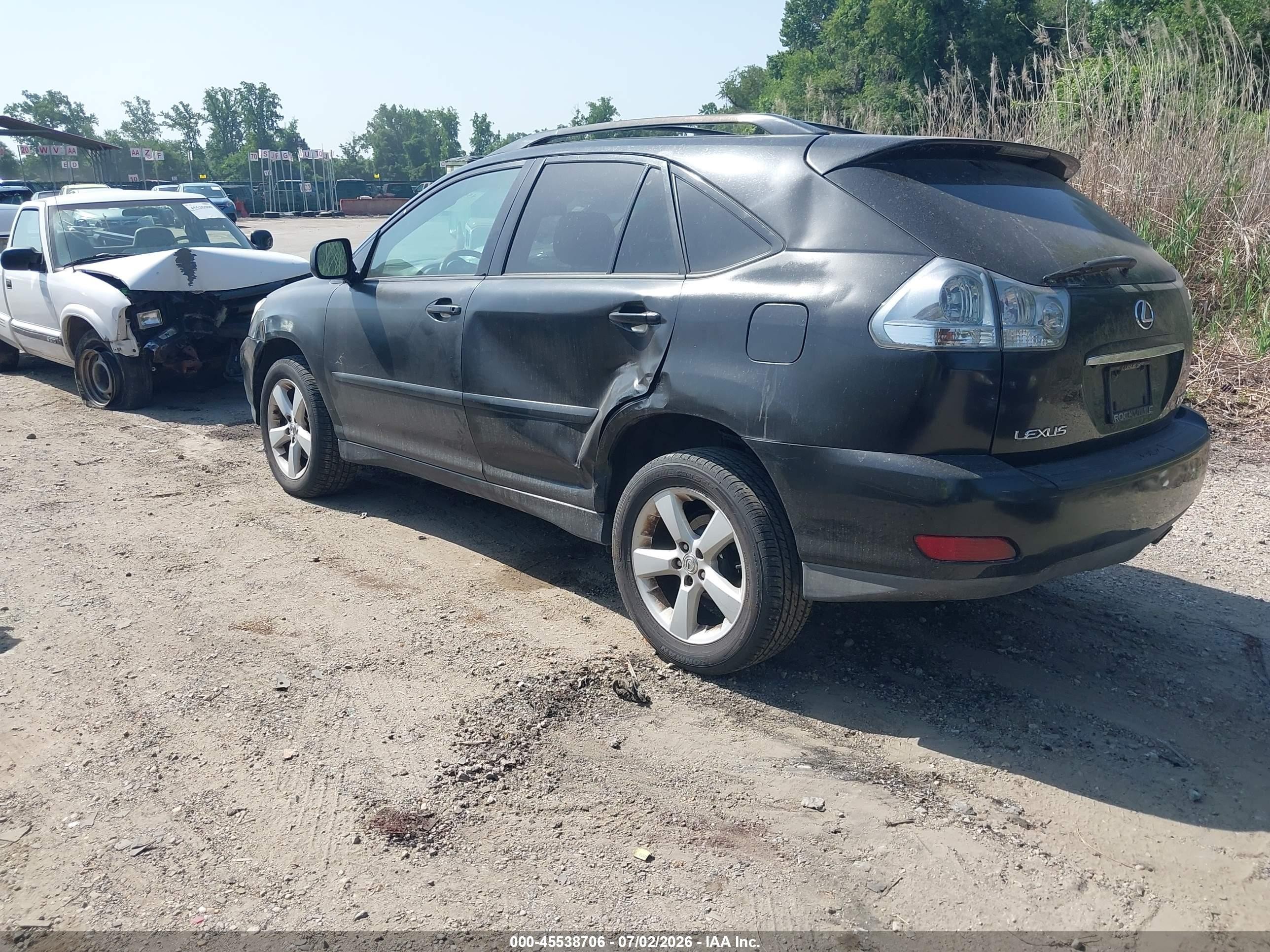 2005 Lexus Rx 330   Black vin: 2T2HA31U55C055488