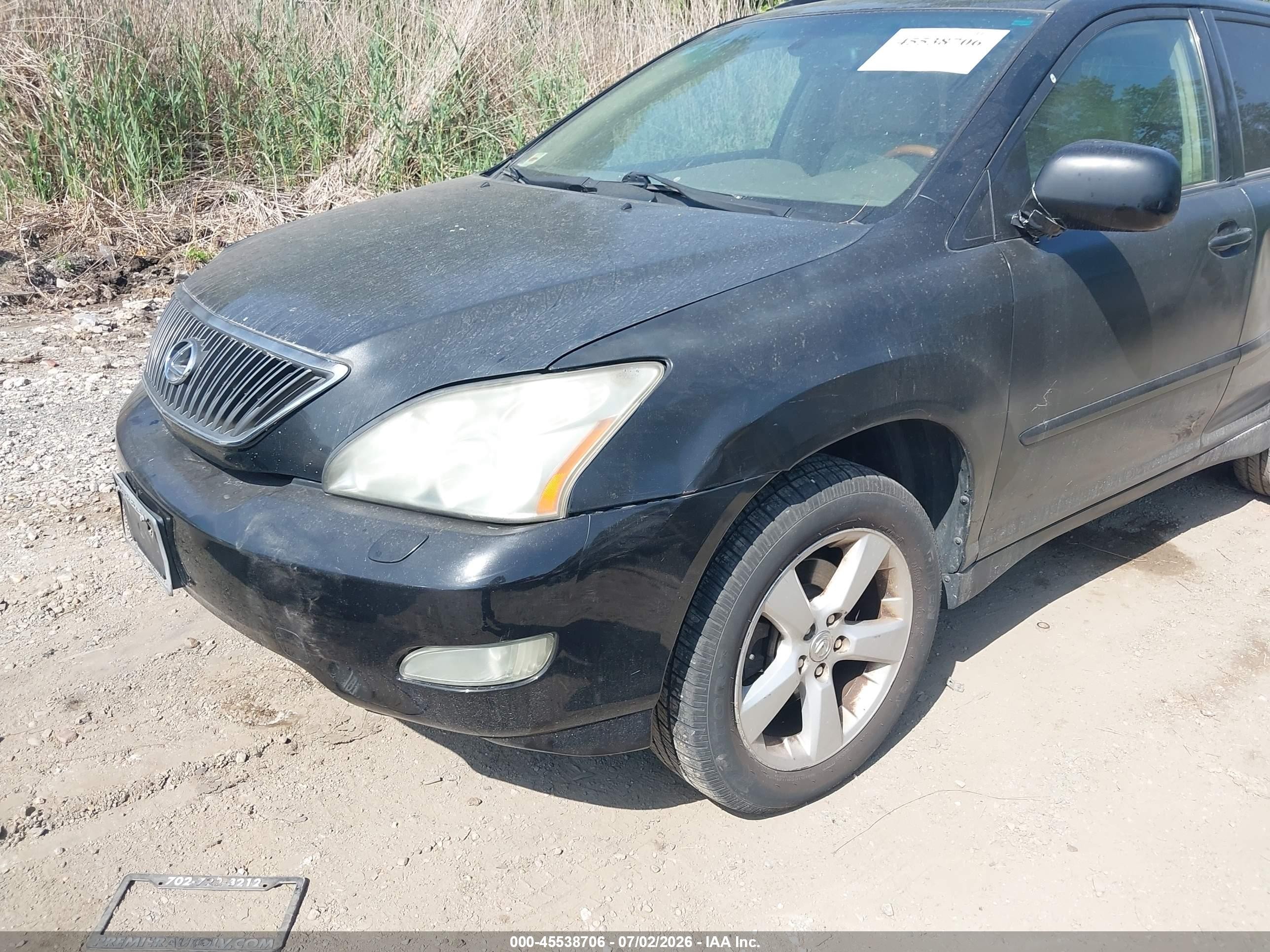 2005 Lexus Rx 330   Black vin: 2T2HA31U55C055488