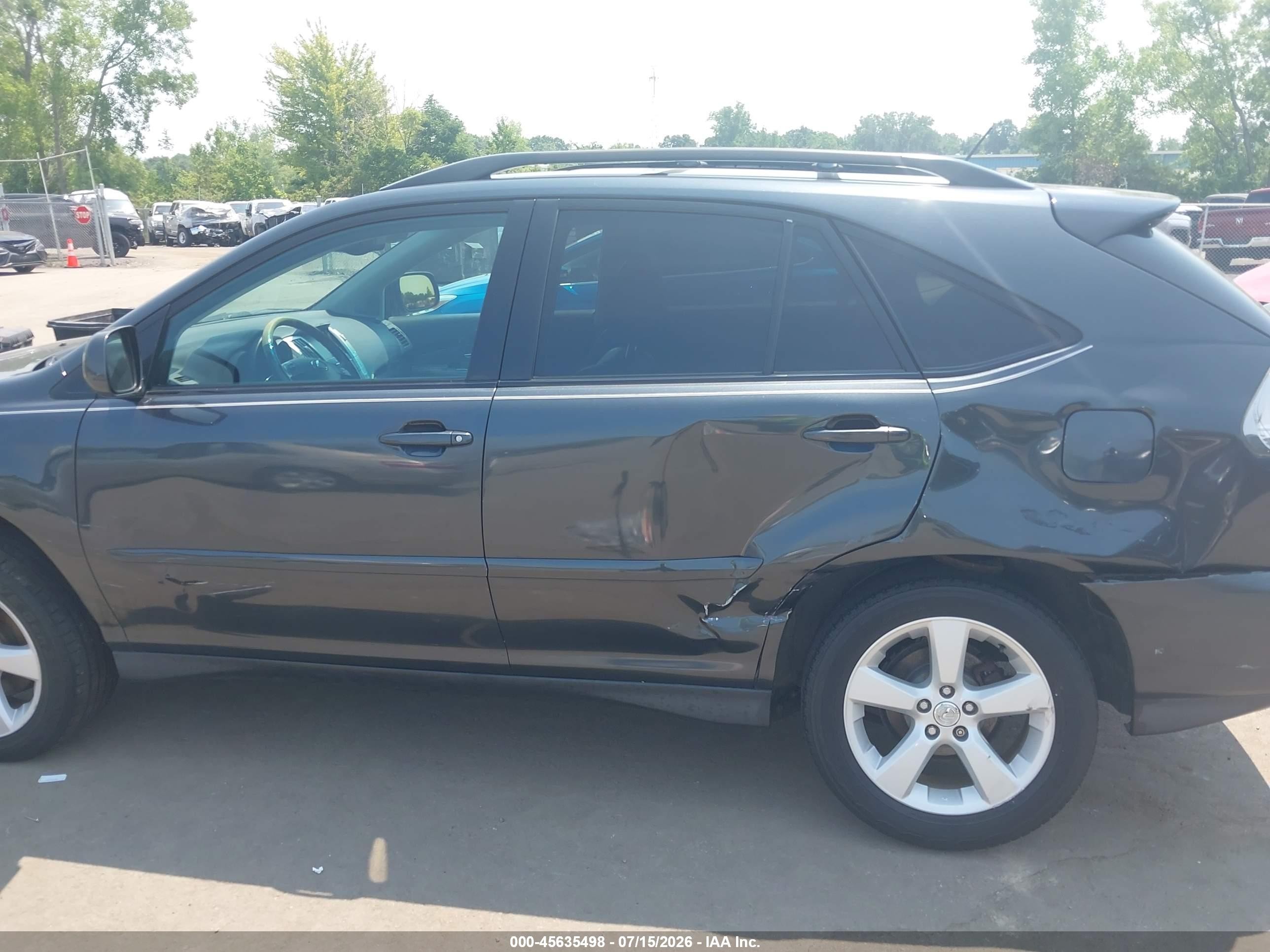 2005 Lexus Rx 330   Black vin: 2T2HA31U55C057970