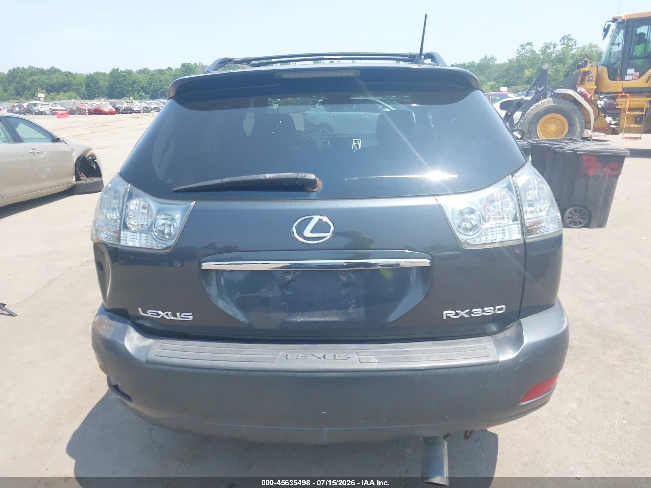 2005 Lexus Rx 330   Black vin: 2T2HA31U55C057970