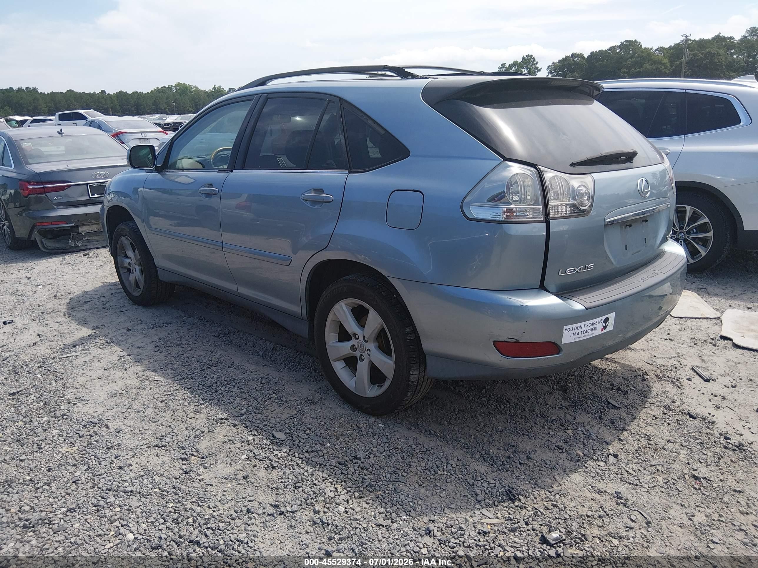 2004 Lexus Rx 330   Blue vin: 2T2HA31U64C003284