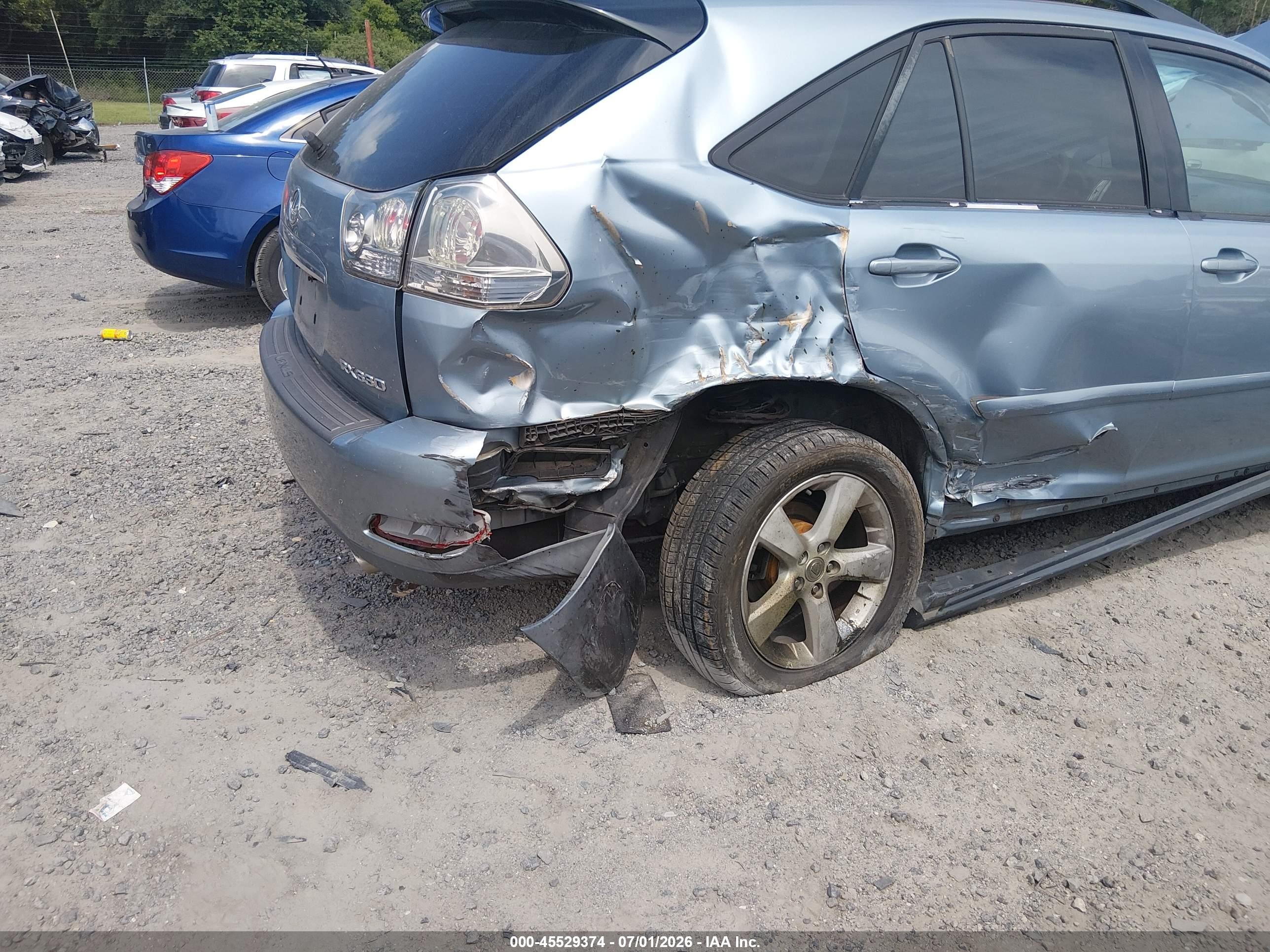 2004 Lexus Rx 330   Blue vin: 2T2HA31U64C003284