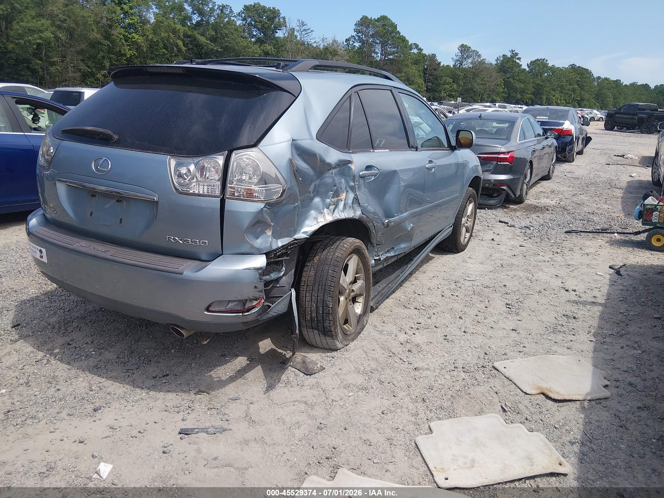 2004 Lexus Rx 330   Blue vin: 2T2HA31U64C003284