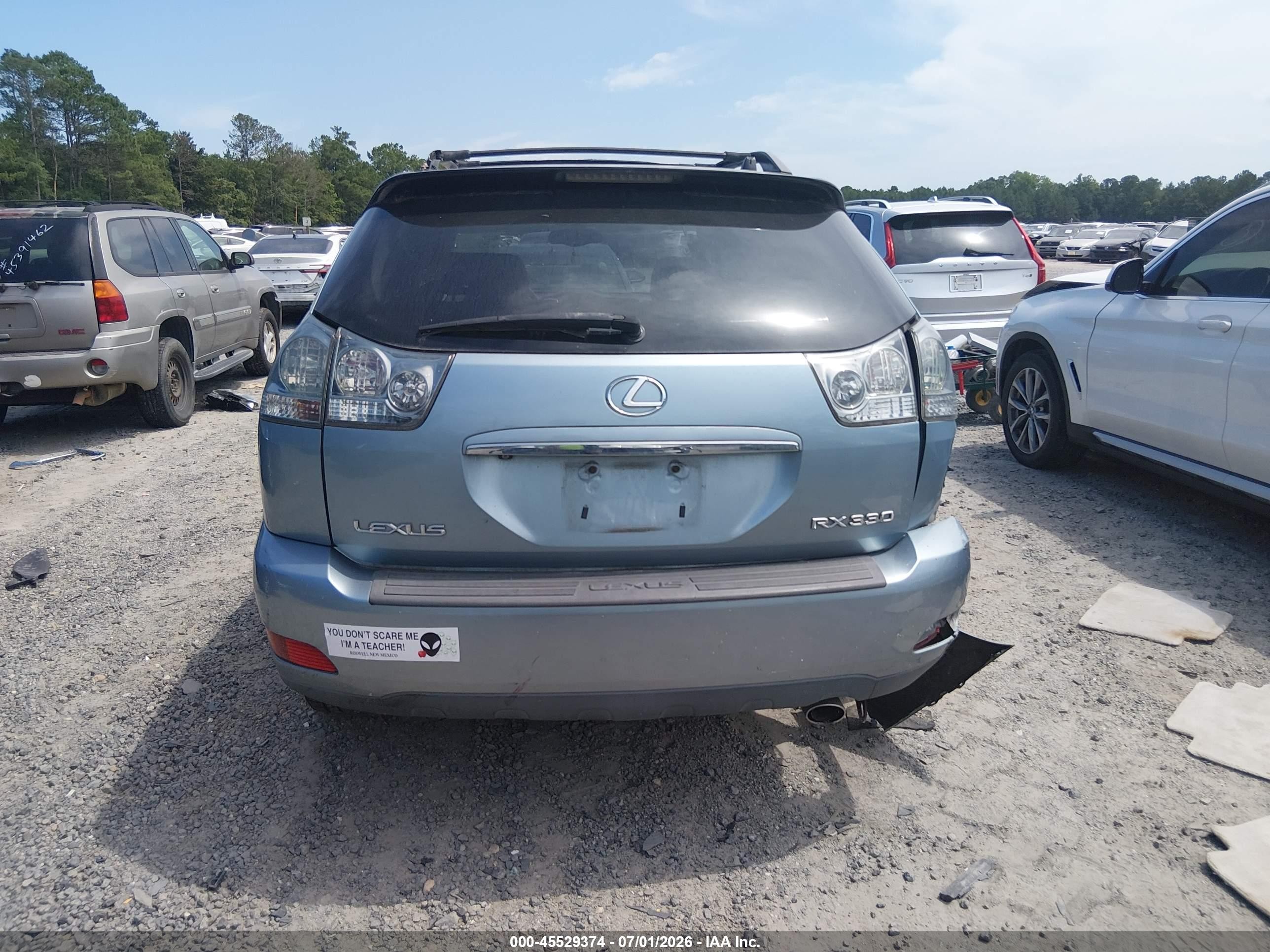 2004 Lexus Rx 330   Blue vin: 2T2HA31U64C003284