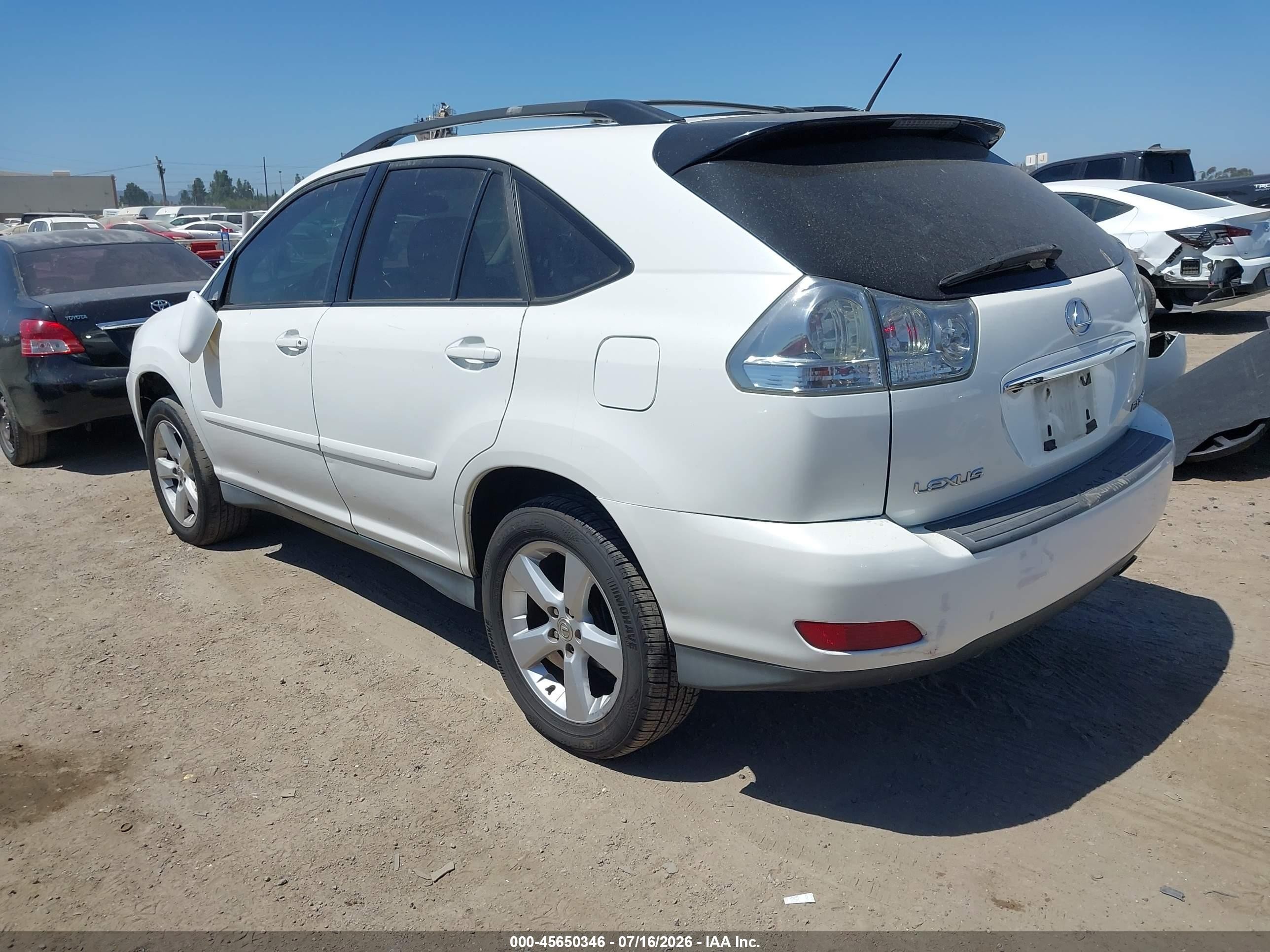2004 Lexus Rx 330   White vin: 2T2HA31U64C020652