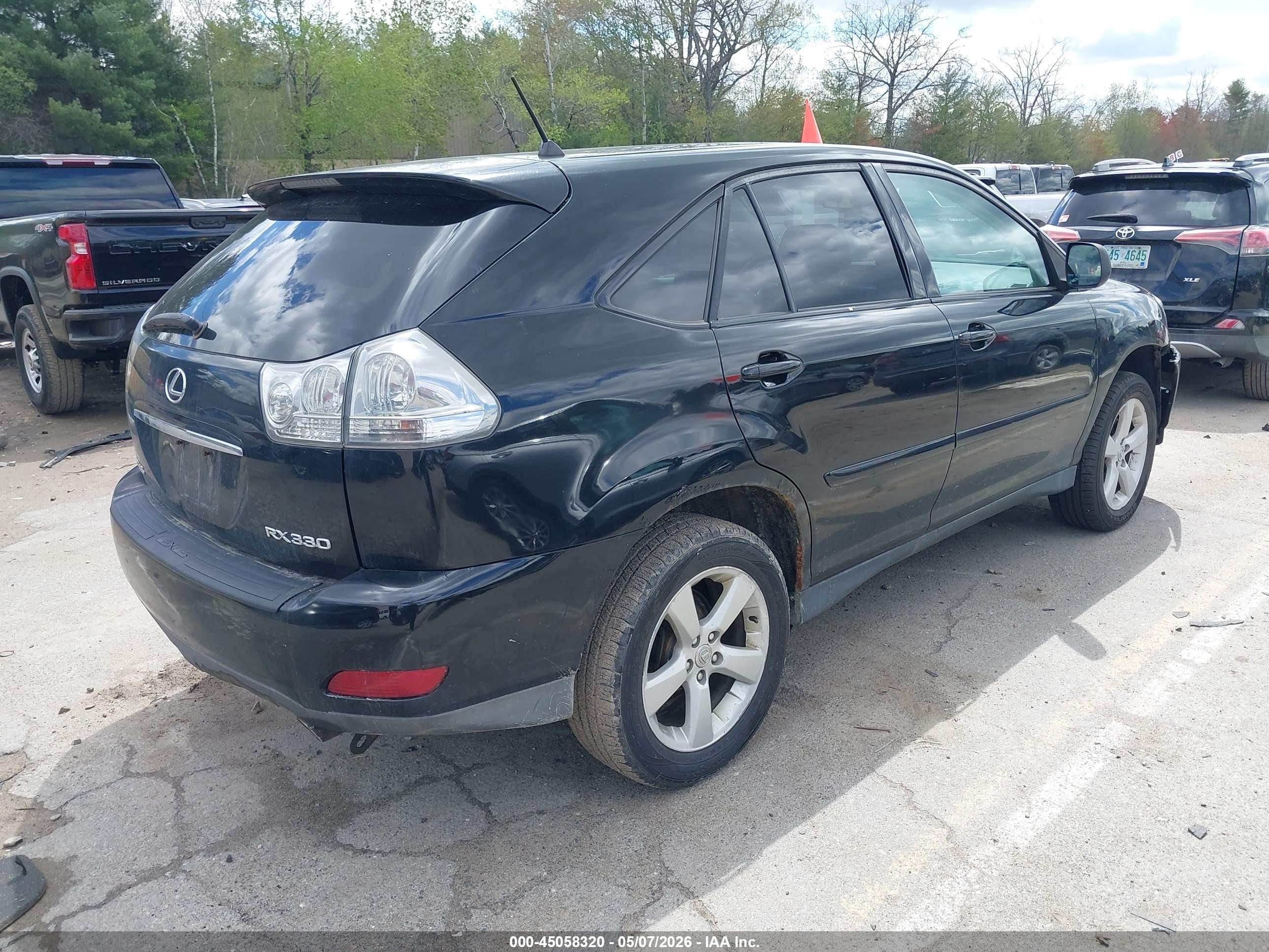 2004 Lexus Rx 330 Black vin: 2T2HA31U64C026905