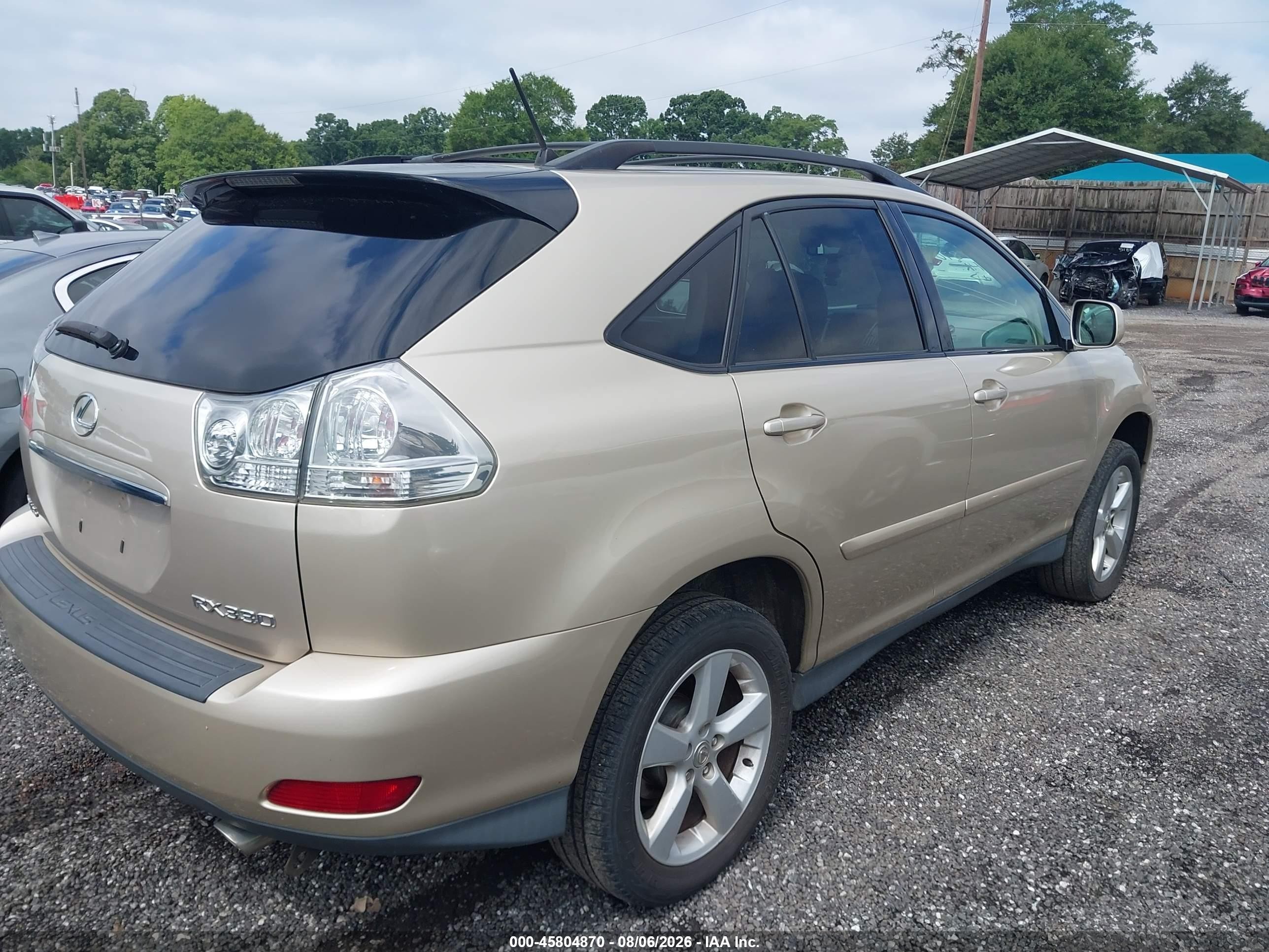 2004 Lexus Rx 330   Gold vin: 2T2HA31U64C030128
