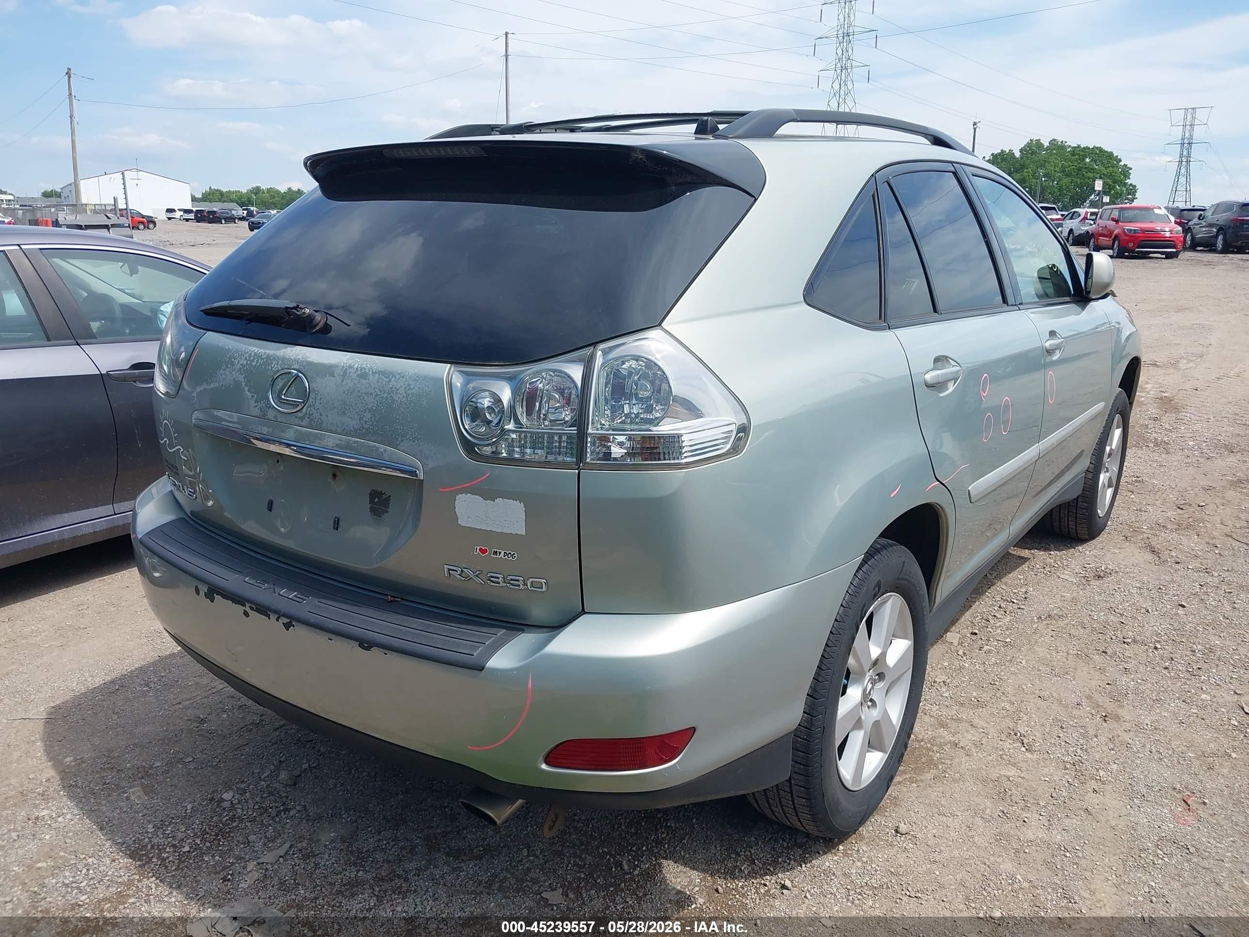 2004 Lexus Rx 330   Champagne vin: 2T2HA31U64C036141