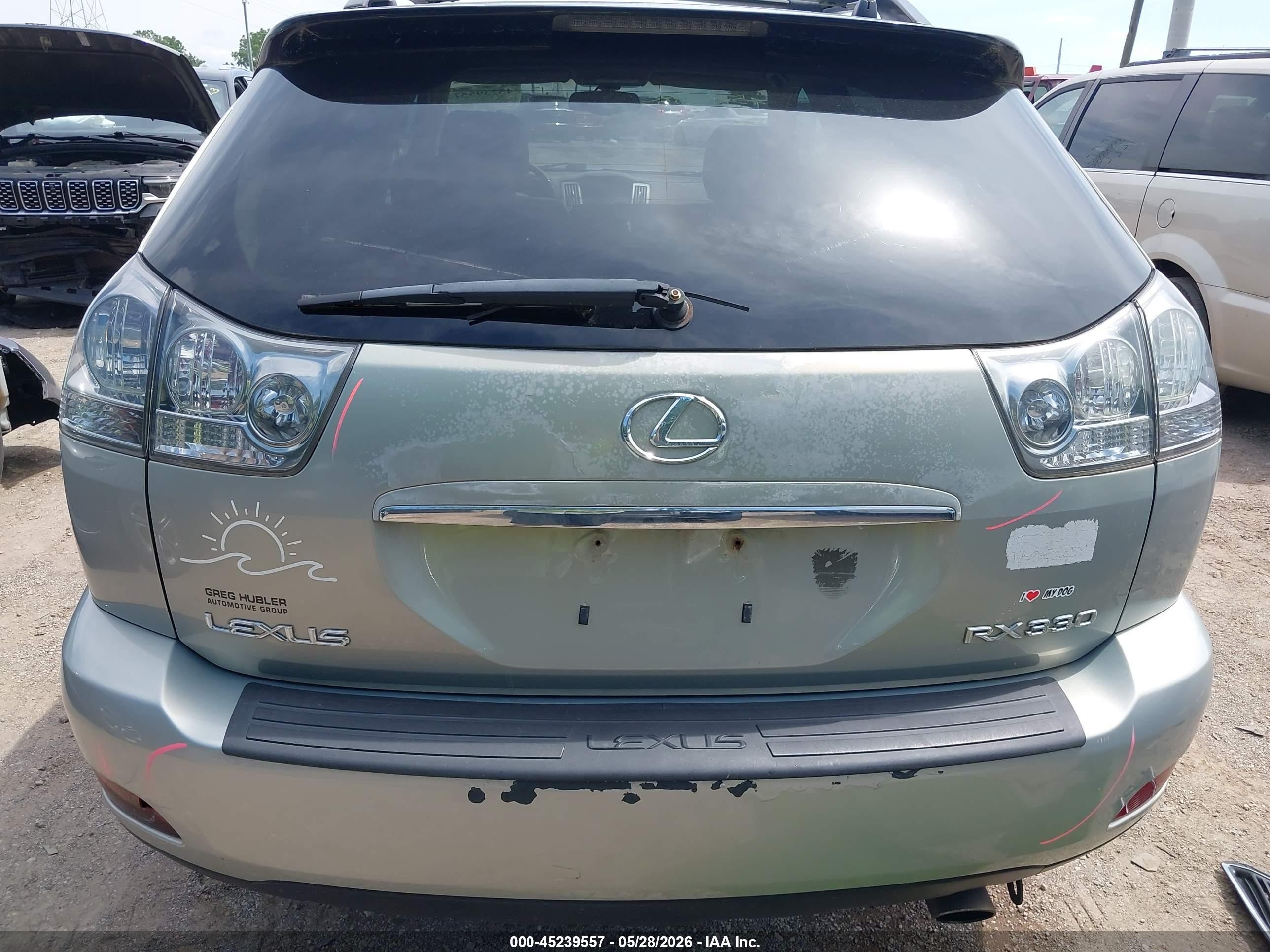 2004 Lexus Rx 330   Champagne vin: 2T2HA31U64C036141