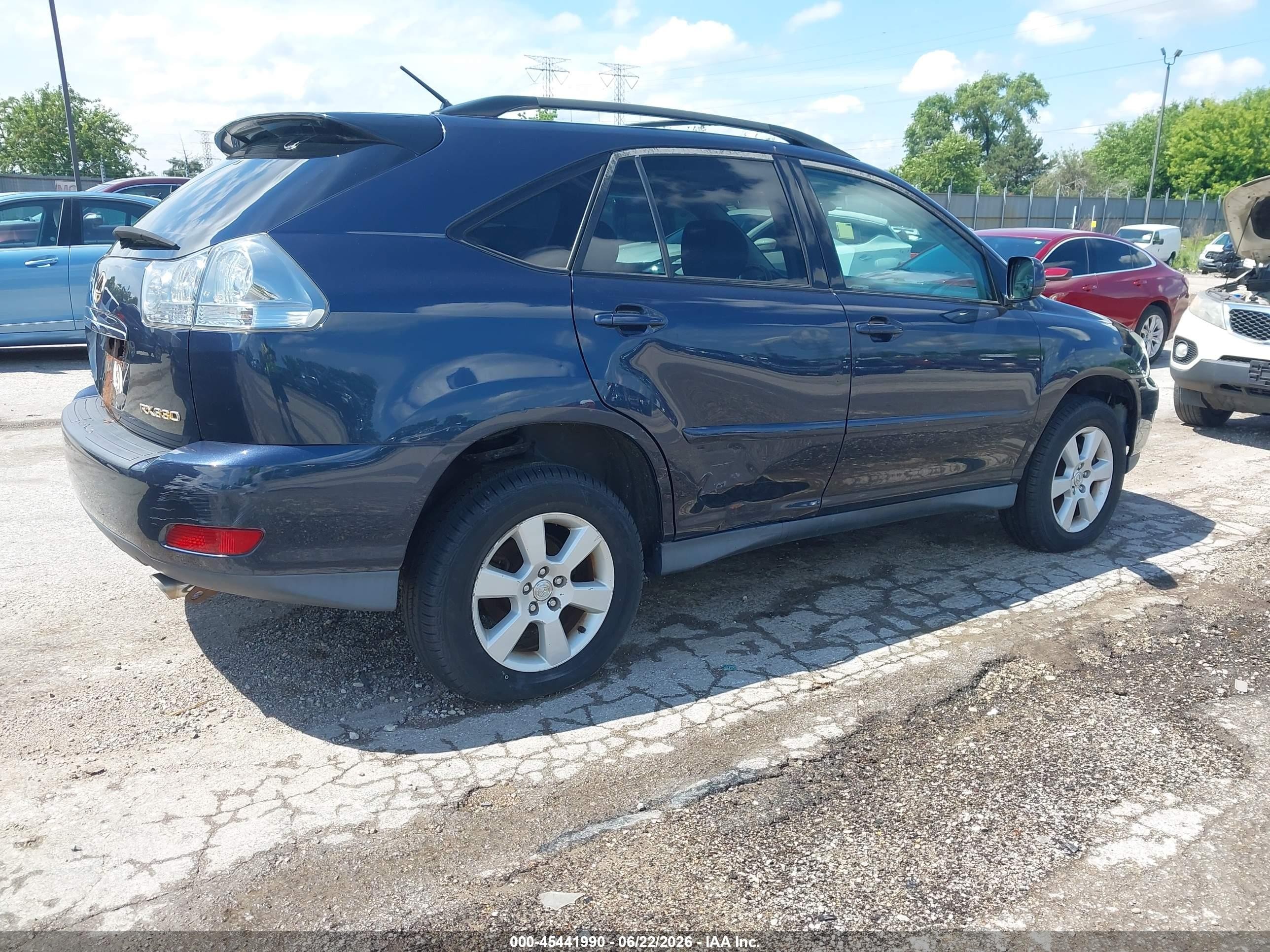 2005 Lexus Rx 330   Blue vin: 2T2HA31U65C046248
