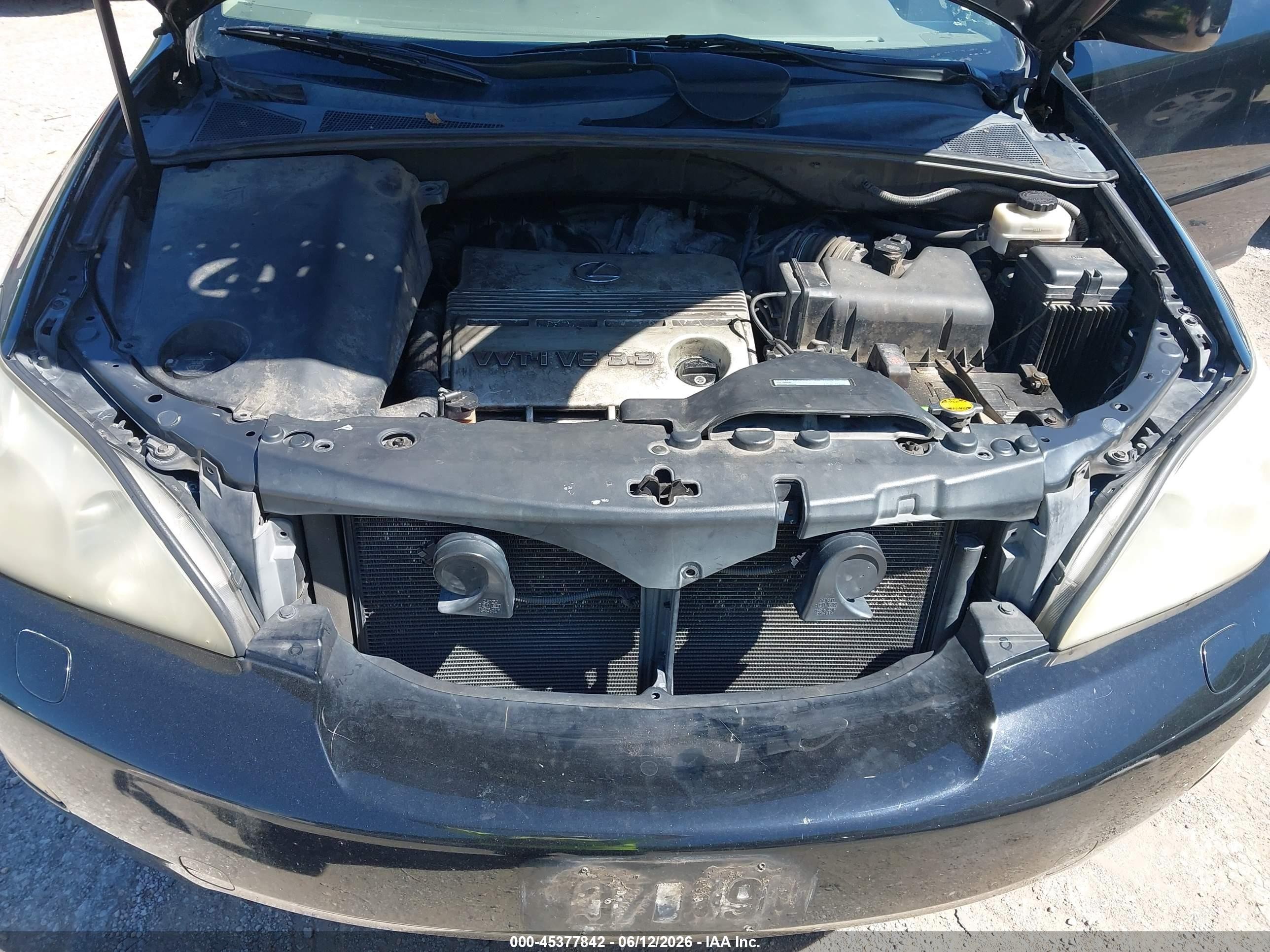 2005 Lexus Rx 330 Black vin: 2T2HA31U65C071554