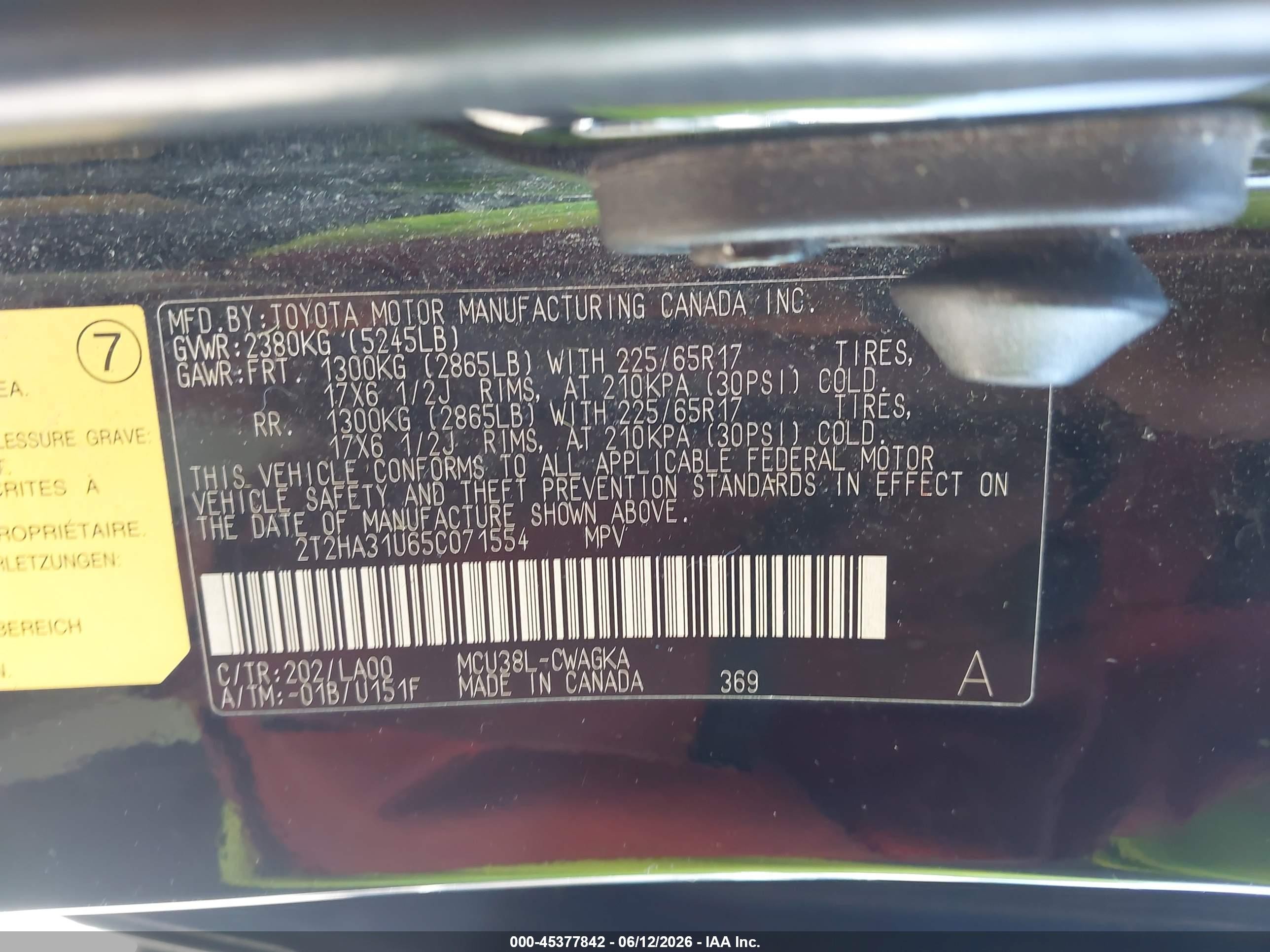 2005 Lexus Rx 330 Black vin: 2T2HA31U65C071554