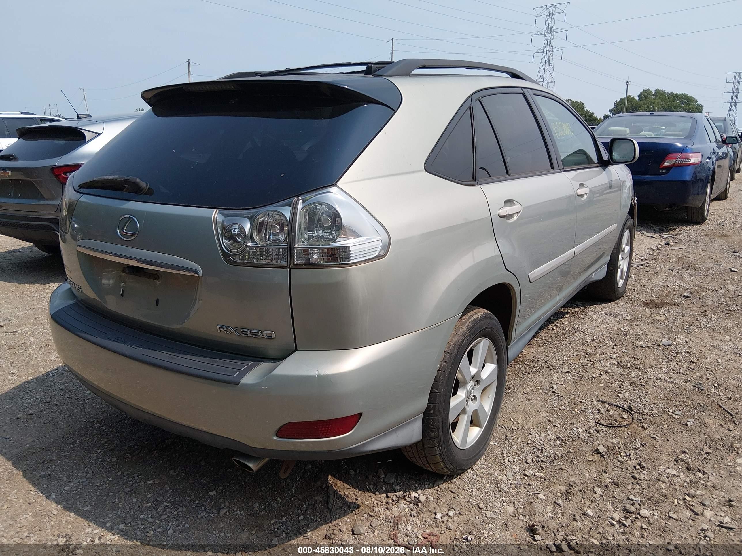 2005 Lexus Rx 330   Silver vin: 2T2HA31U65C072462
